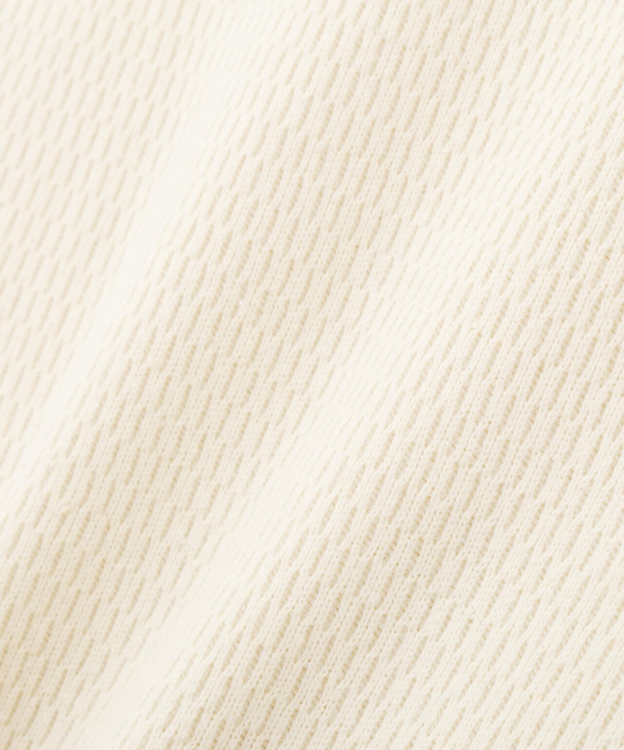 HONEYCOMB WAFFLE L/S HENLEY NECK T-SHIRT