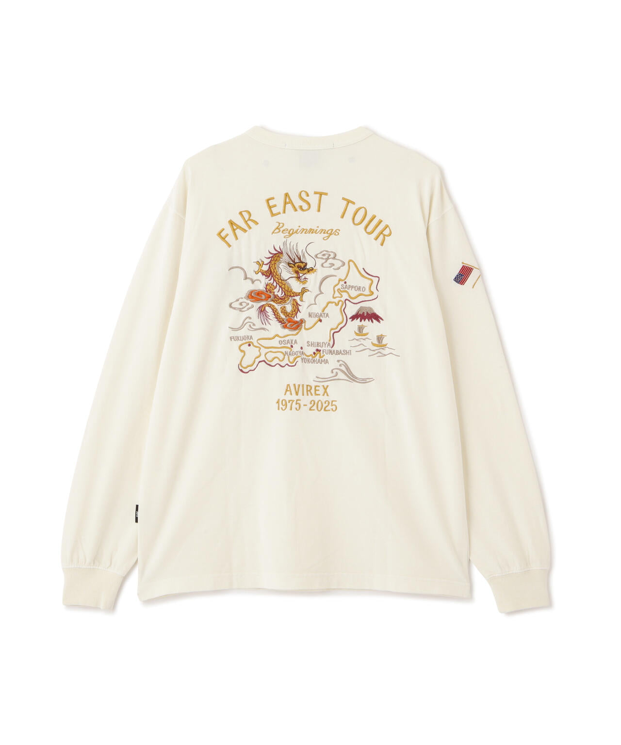 SOUVENIR COLLECTION》WASHED T-SHIRT ”FAR EAST TOUR” | AVIREX