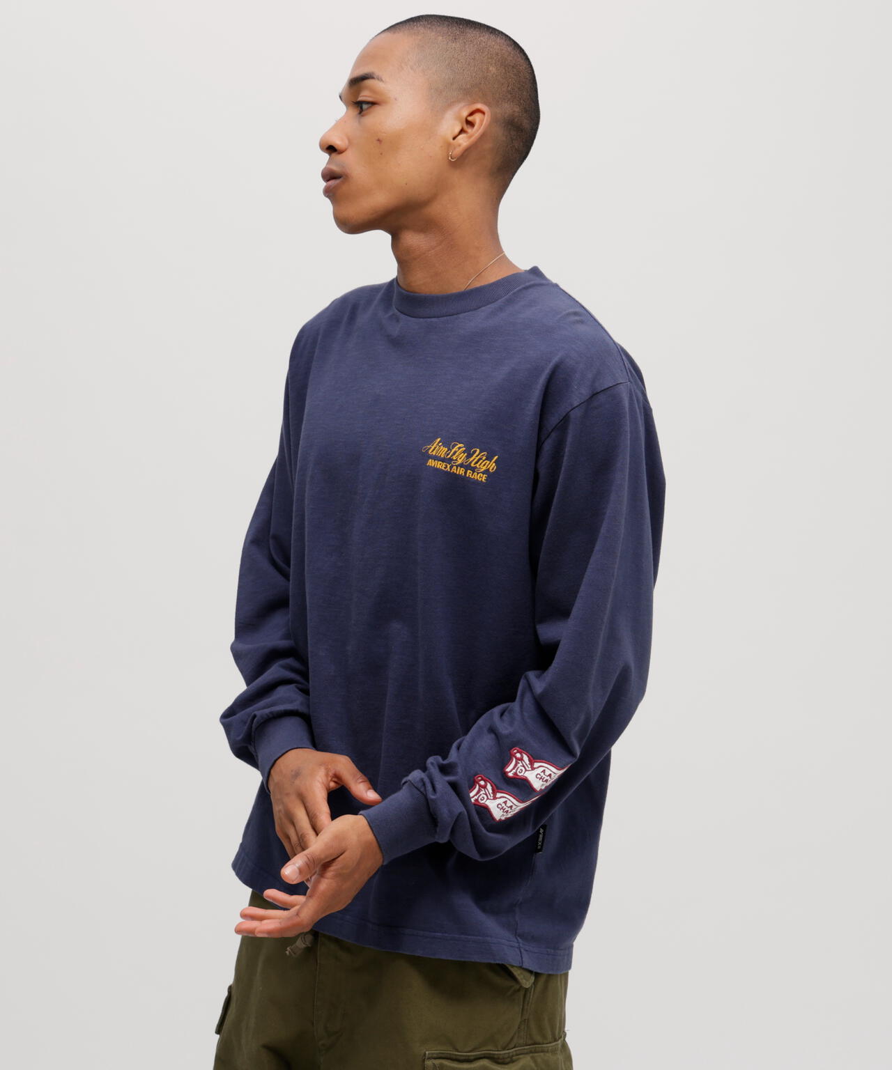 《A.A.R.C》TIGER CHAMPS SLUB L/S T-SHIRT