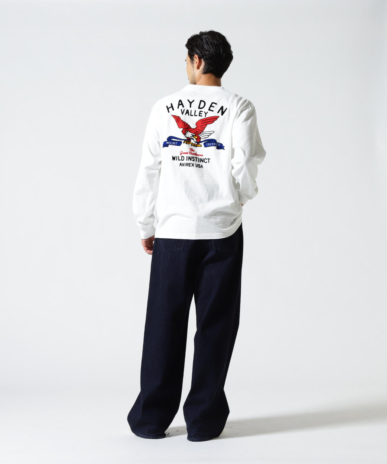 H.V. EAGLE SLUB L/S T-SHIRT