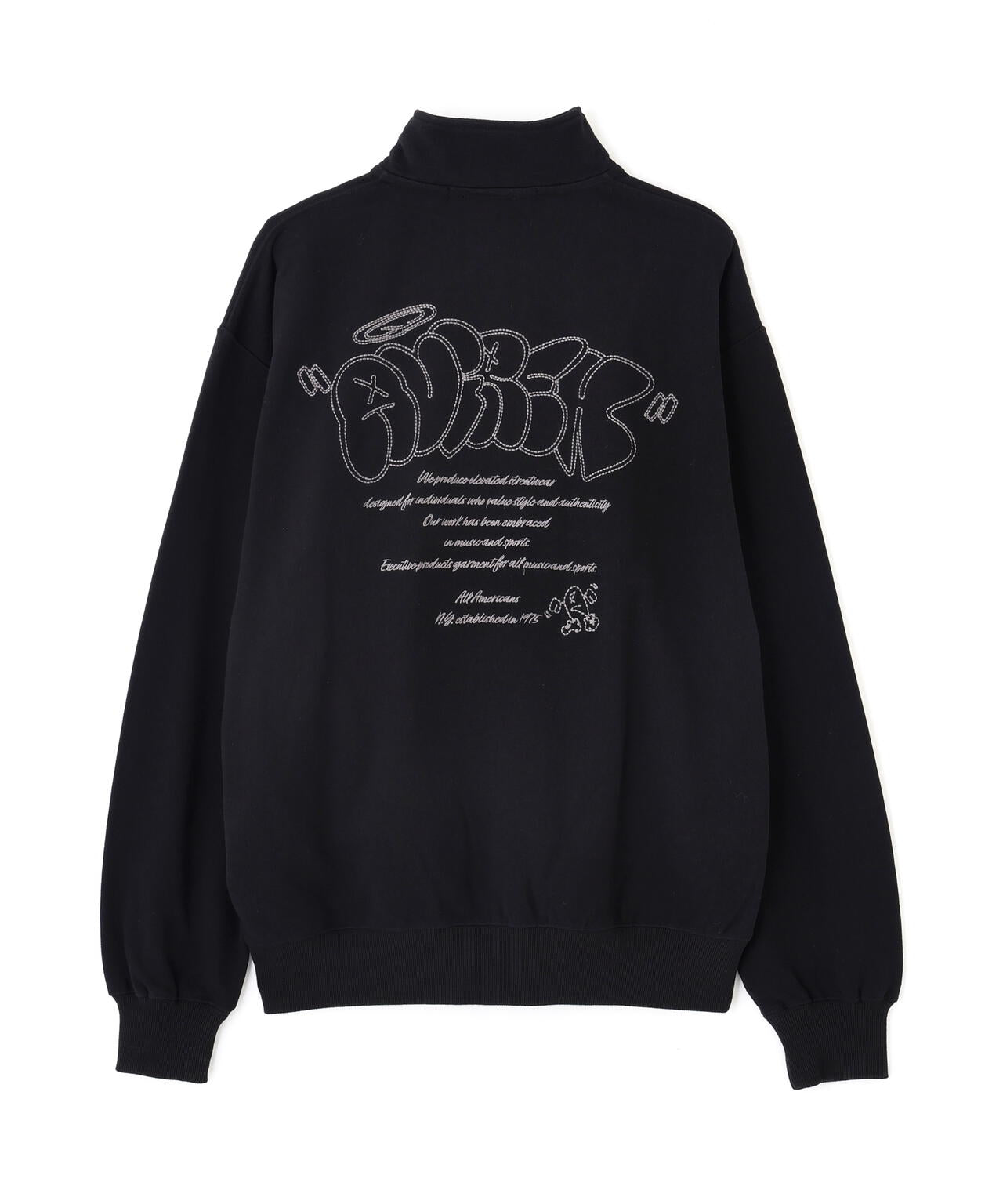 《直営店限定》GRAFFITI HALF ZIP SWEAT