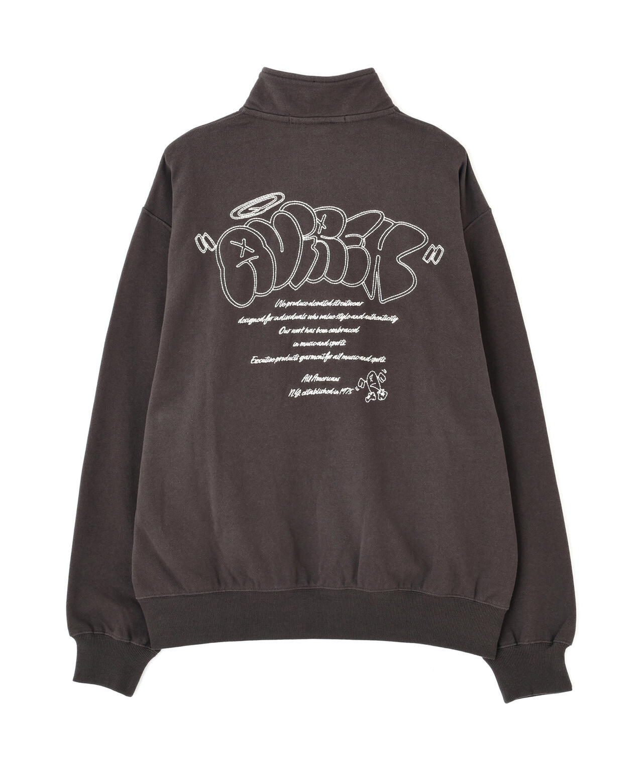 《直営店限定》GRAFFITI HALF ZIP SWEAT