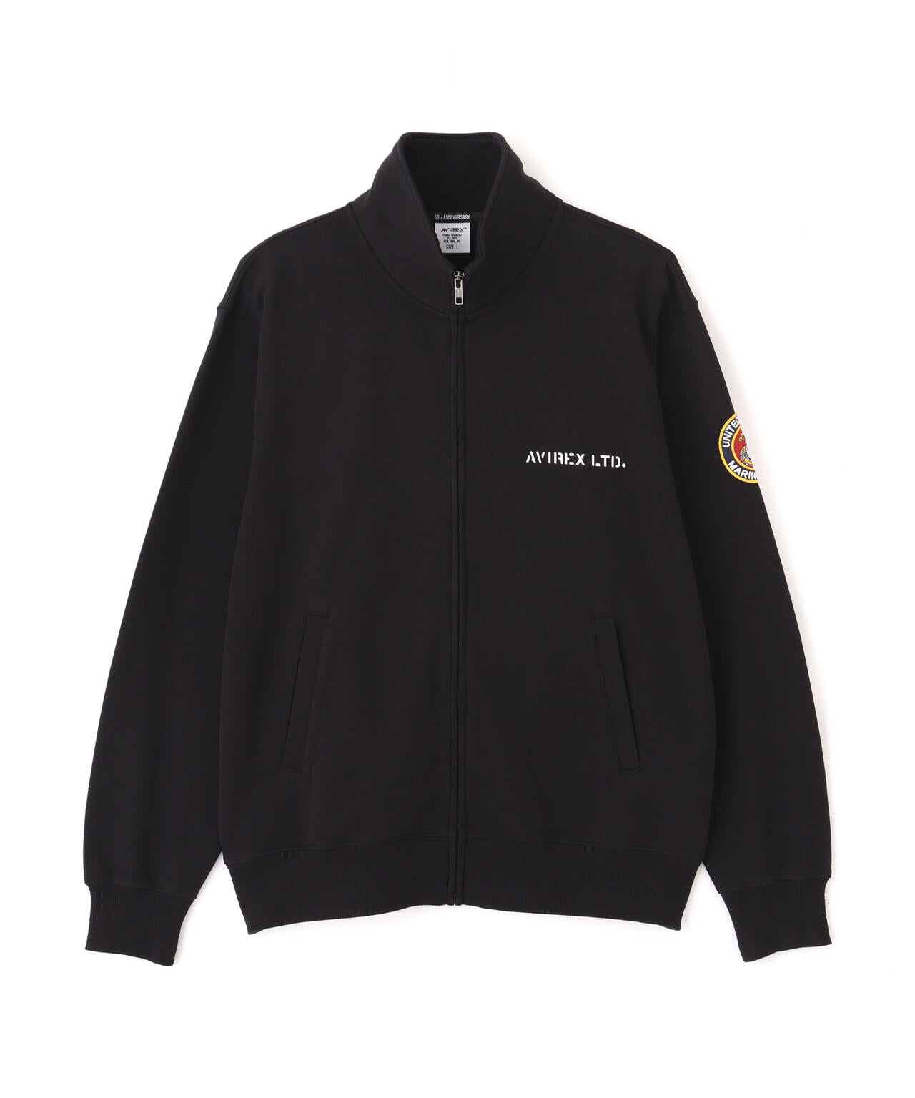 ！誠ショップ！ 直営店限定》CAMP LEJEUNE PATCHED STAND ZIP SWEAT | AVIREX