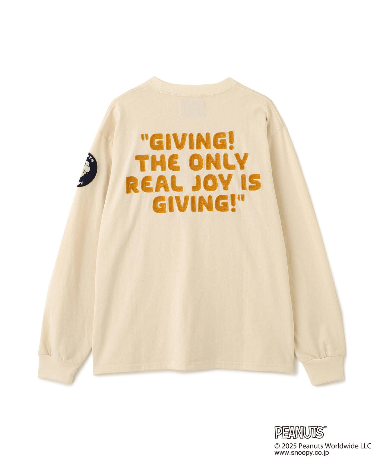 《AVIREX × PEANUTS》LONGSLEEVE T-SHIRT