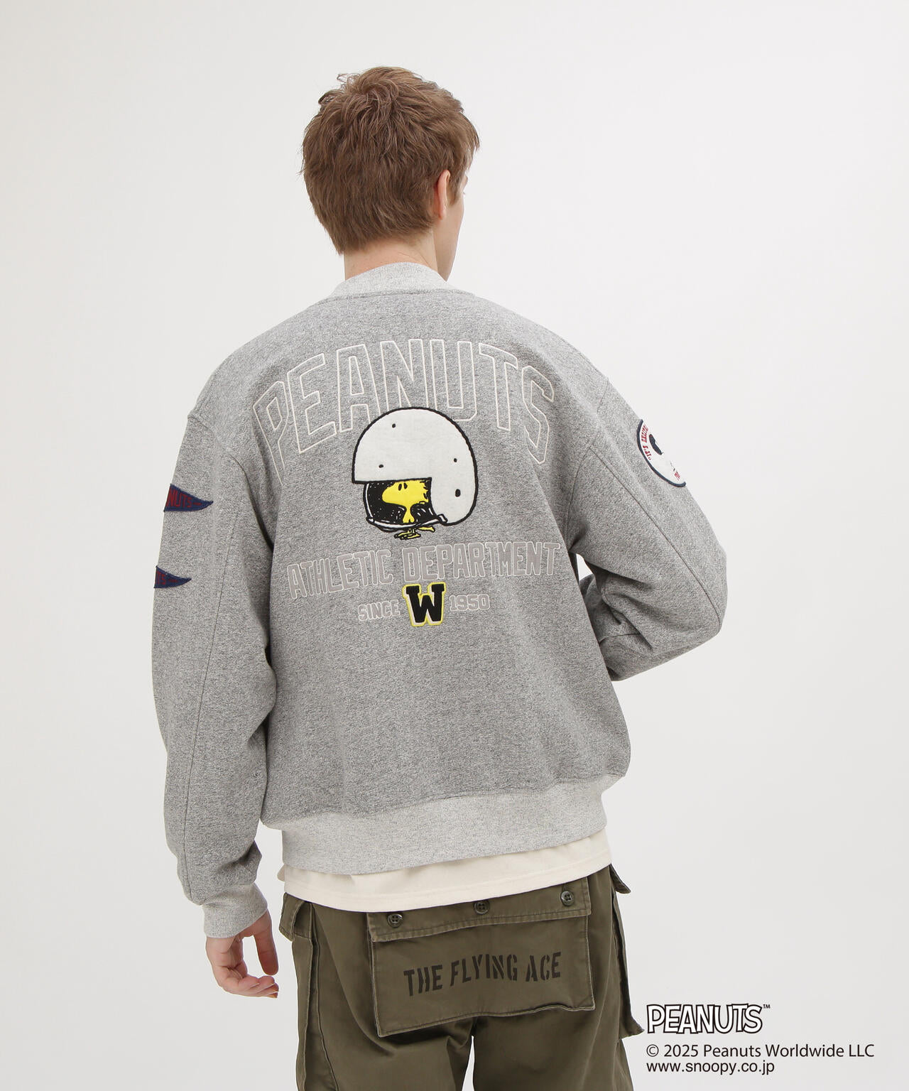 《AVIREX × PEANUTS》SWEAT CARDIGAN