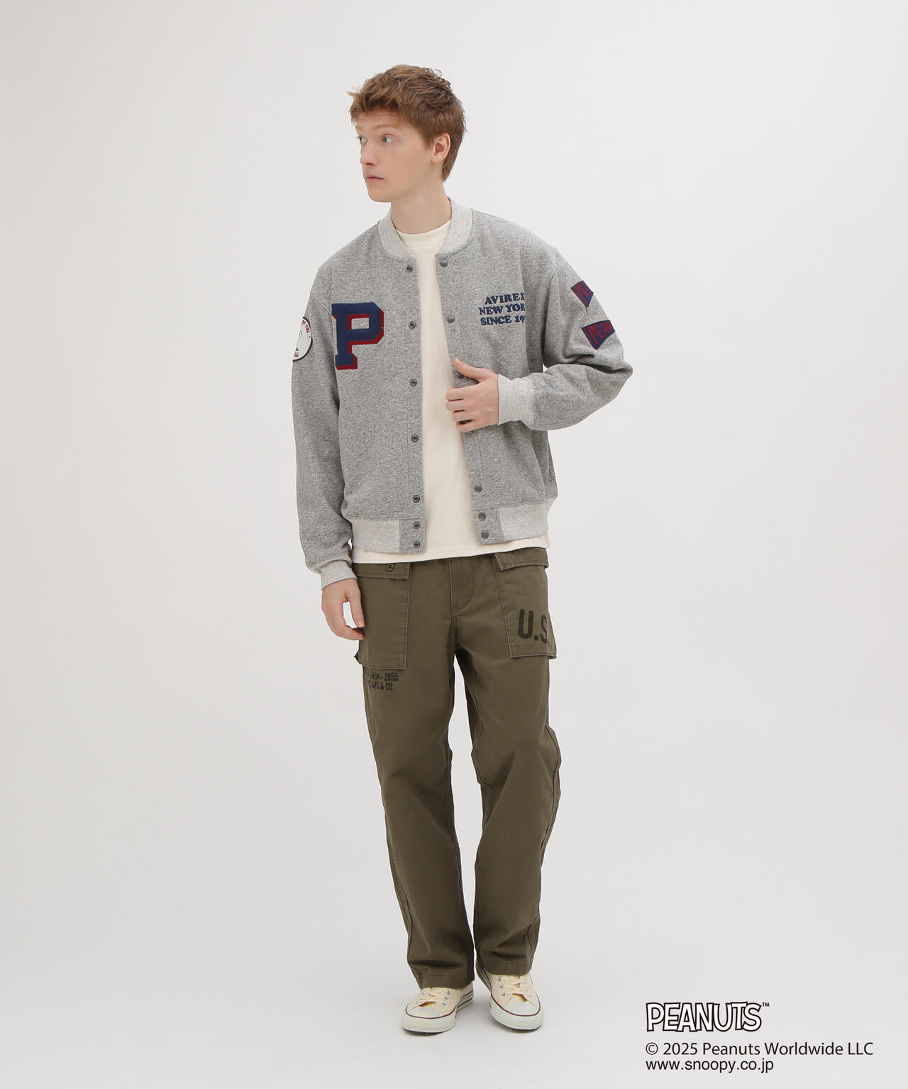 AVIREX × PEANUTS》SWEAT CARDIGAN | AVIREX（アヴィレックス