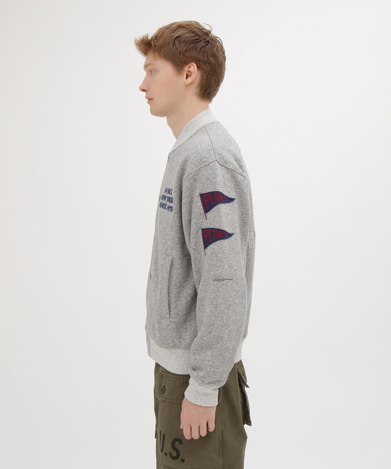 《AVIREX × PEANUTS》SWEAT CARDIGAN