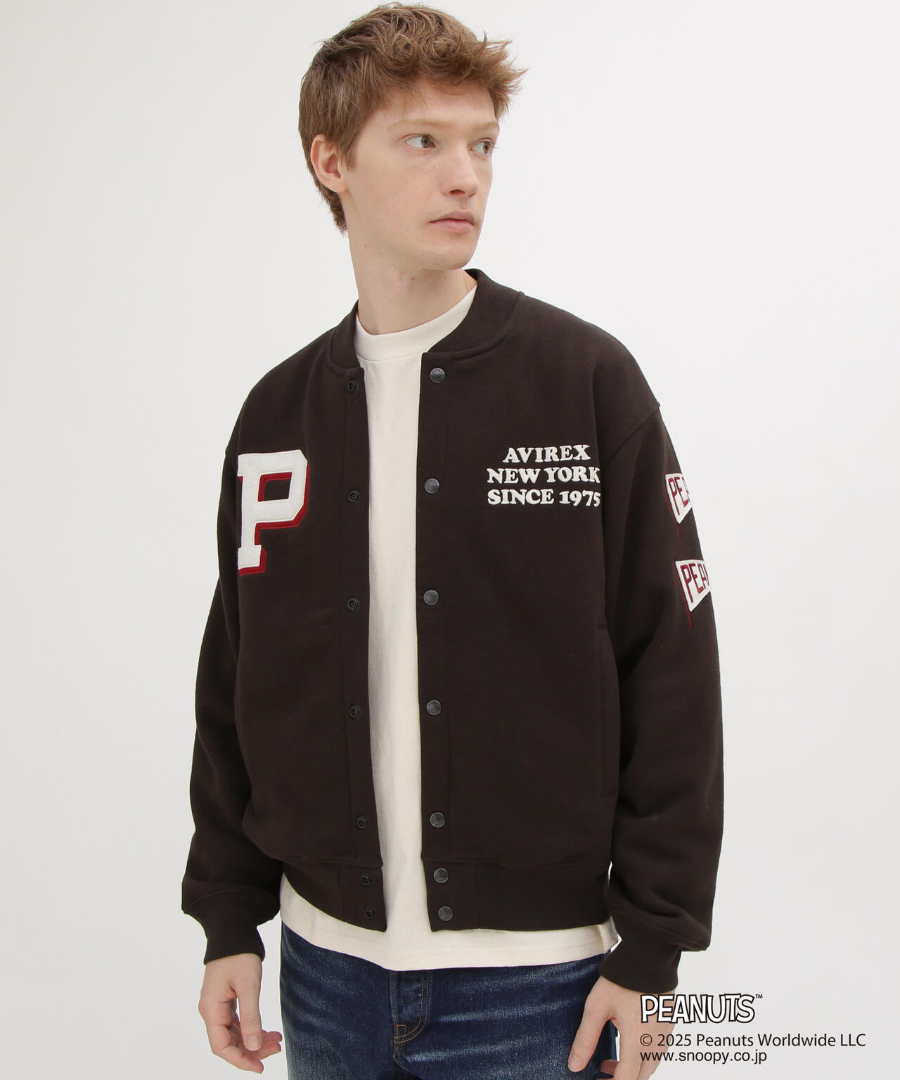 《AVIREX × PEANUTS》SWEAT CARDIGAN