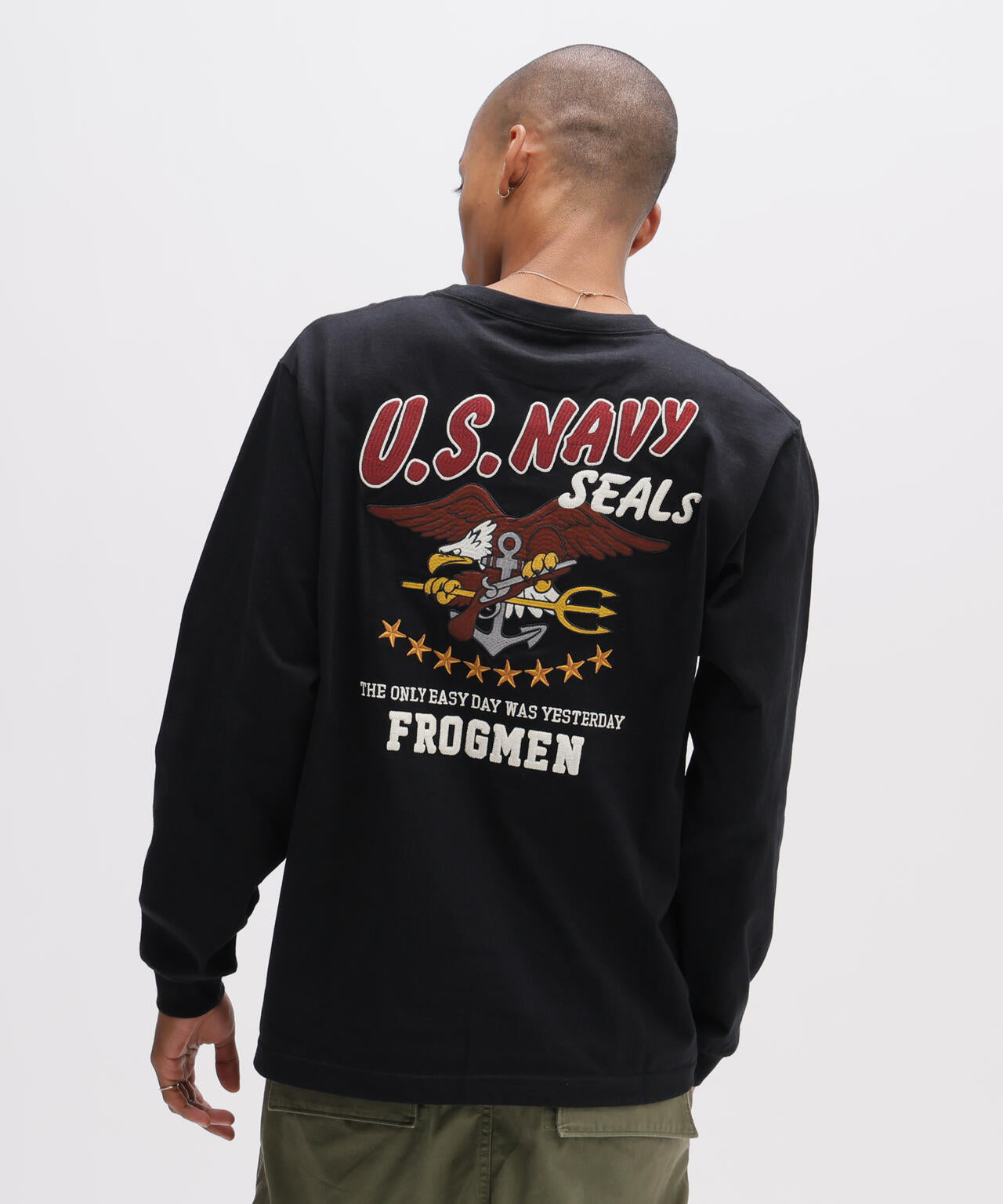 WEB&DEPOT限定》EMB L/S T-SHIRT NAVY SEALS | AVIREX（アヴィレックス