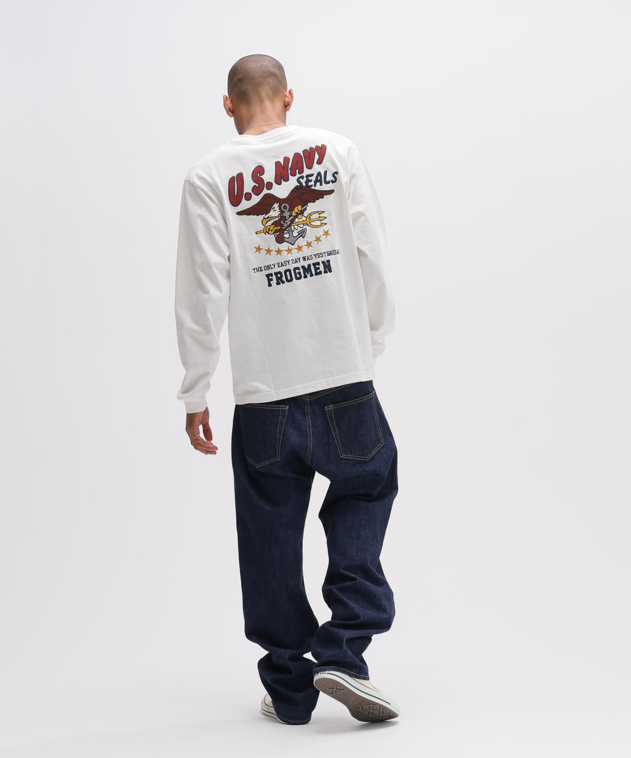 WEB&DEPOT限定》EMB L/S T-SHIRT NAVY SEALS | AVIREX（アヴィレックス