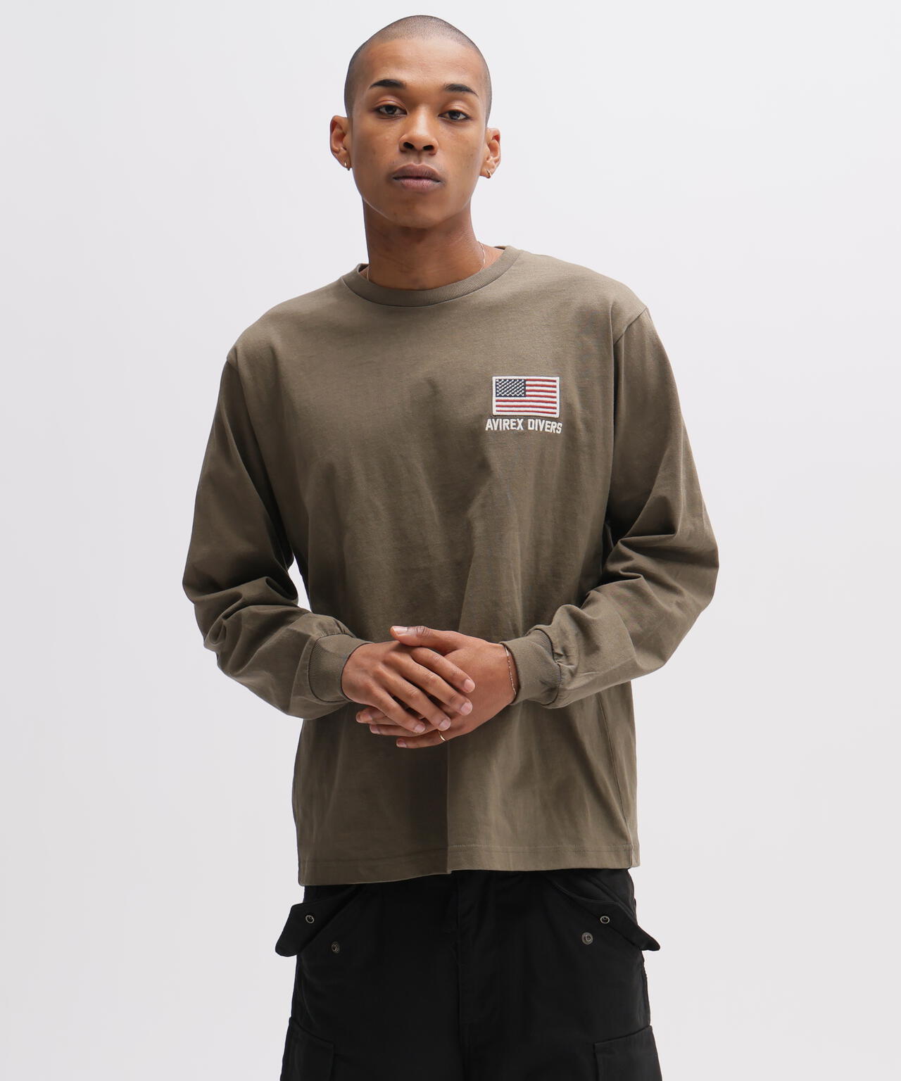 WEB&DEPOT限定》EMB L/S T-SHIRT NAVY SEALS | AVIREX（アヴィレックス