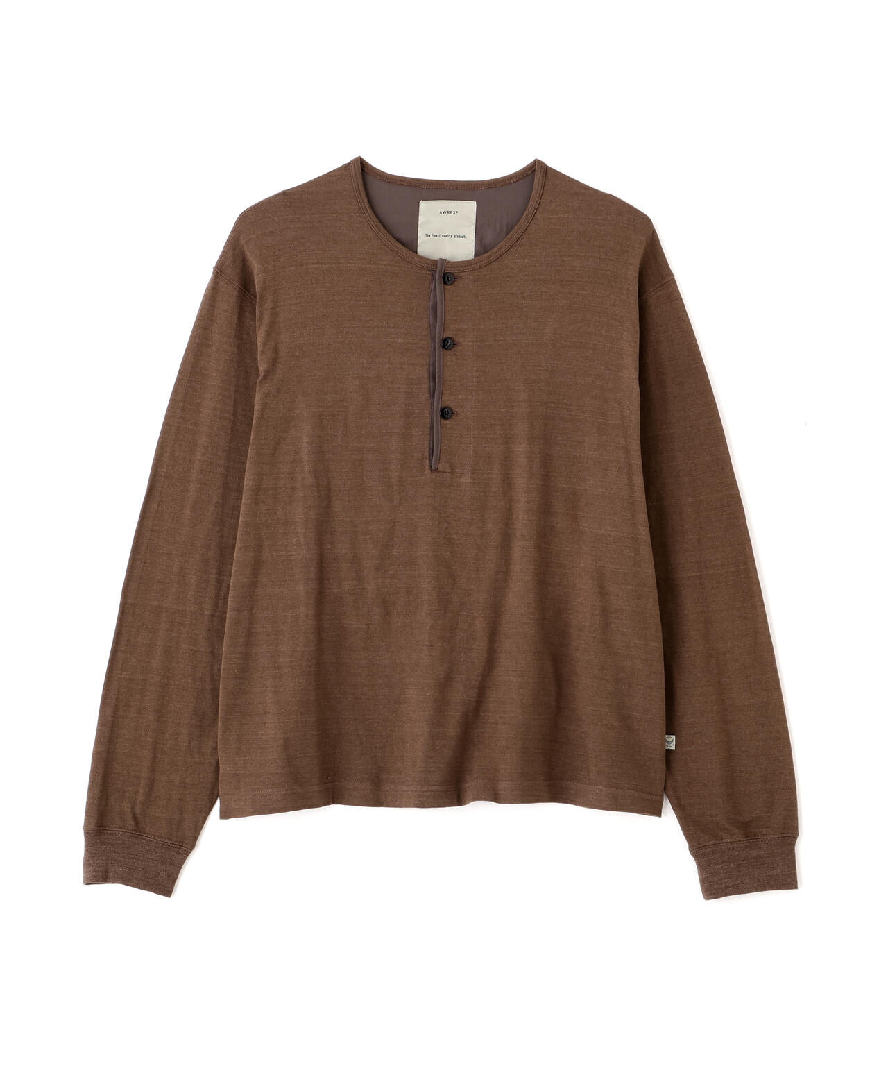 《TFQP by HANDROOM》HENLEY NECK KNITSEWN