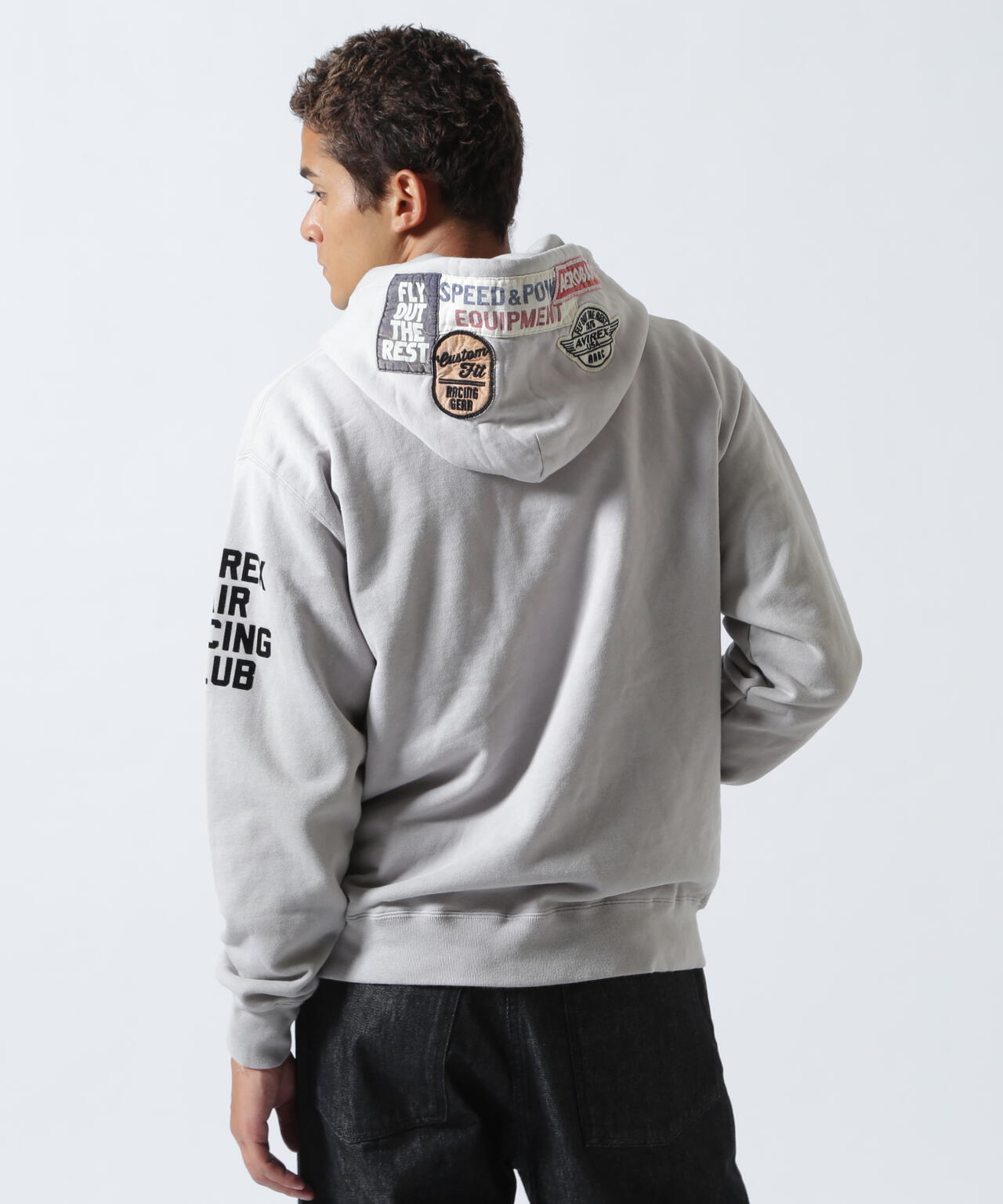 heyco公式アカウント01 A.A.R.C》PATCHED SWEAT HOODIE | AVIREX（アヴィレックス） ｜【公式