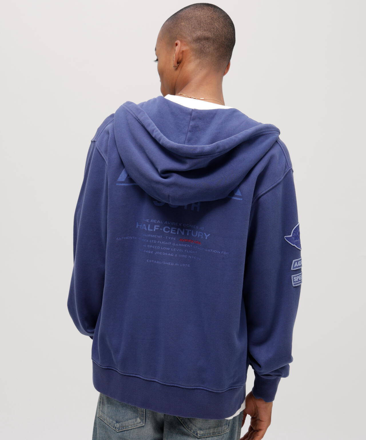 50th Anniversary》FADE WASH ZIP UP PARKA | AVIREX