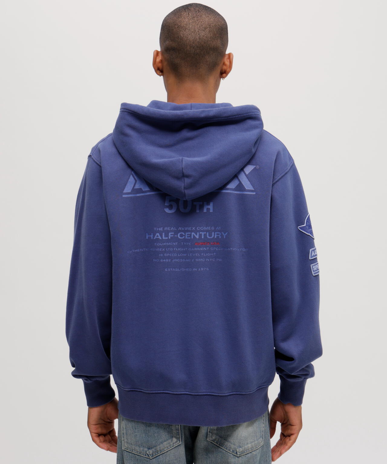 50th Anniversary》FADE WASH ZIP UP PARKA | AVIREX