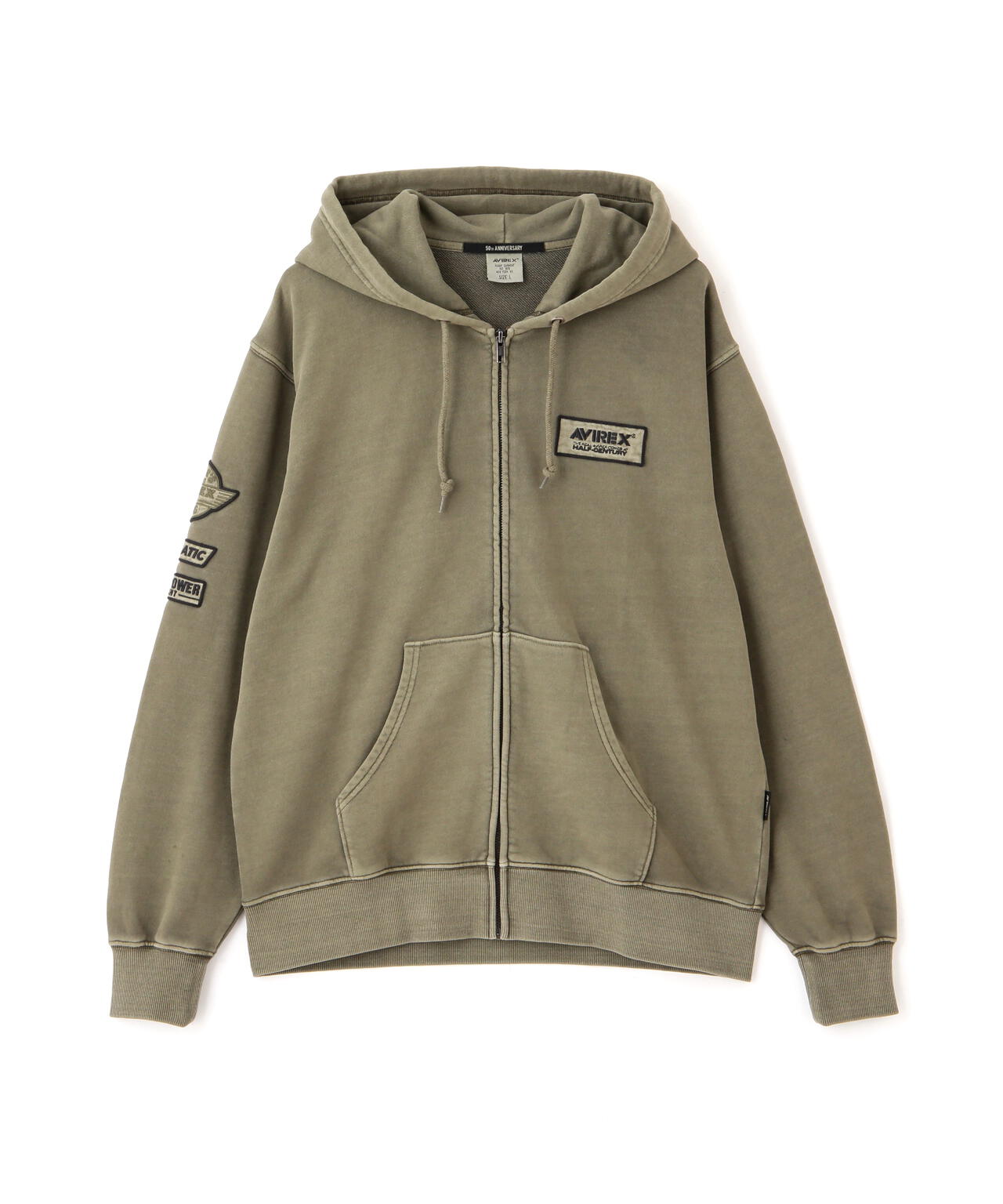 50th Anniversary》FADE WASH ZIP UP PARKA | AVIREX