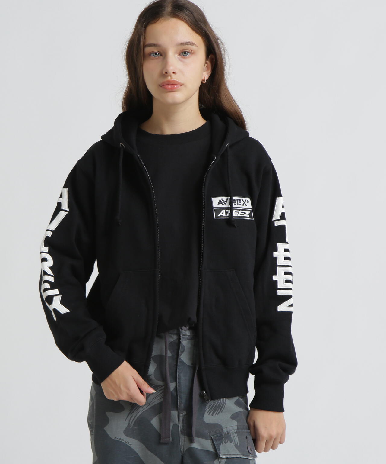 AVIREX × ATEEZ / SLEEVE LOGO PARKA