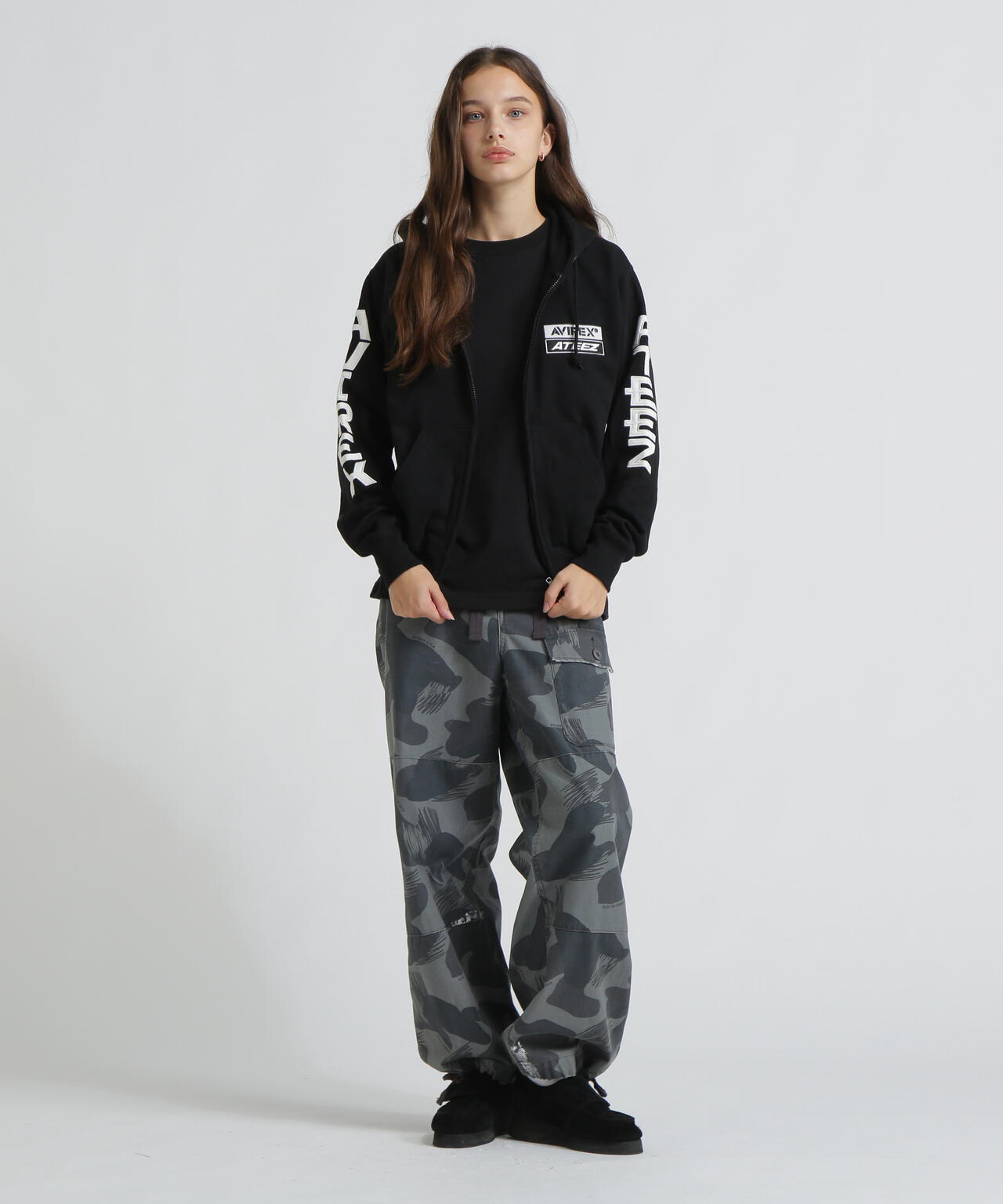 AVIREX × ATEEZ / SLEEVE LOGO PARKA