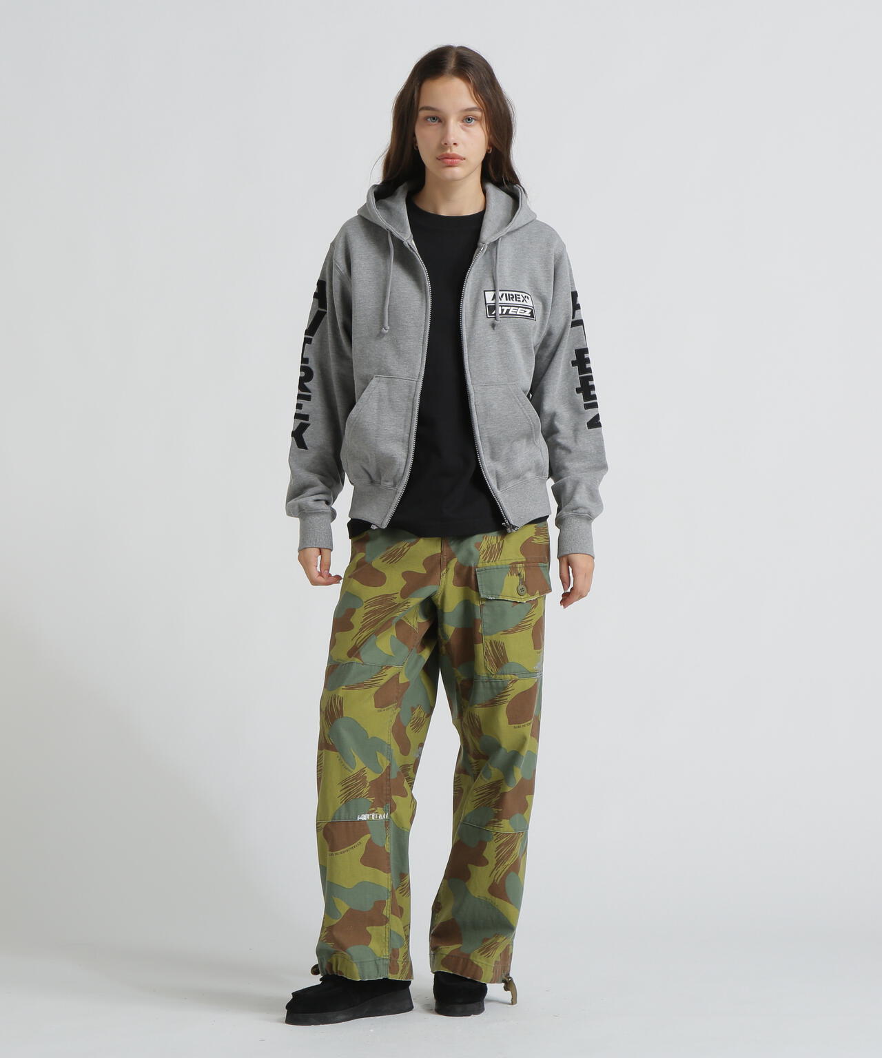 AVIREX × ATEEZ / SLEEVE LOGO PARKA