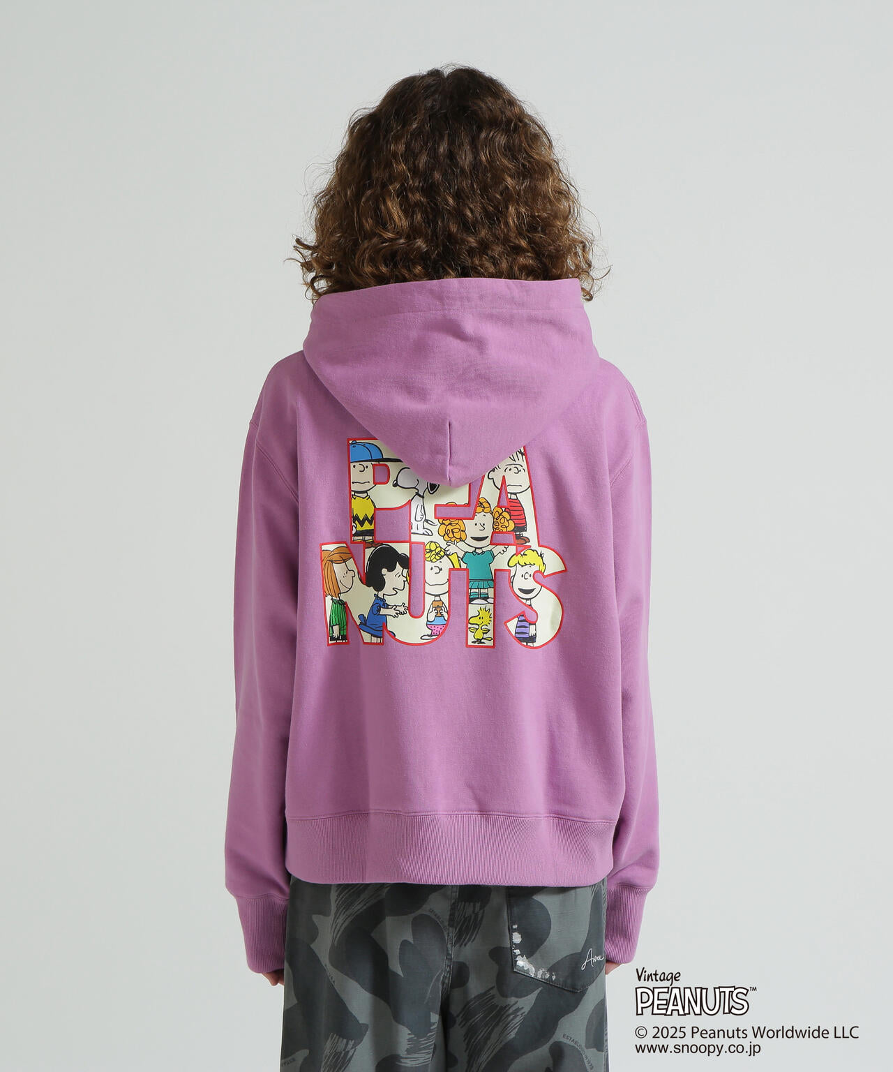 PEANUTS パーカー XL パープル AVIREX × PEANUTS》PULLOVER PARKA / プルオーバーパーカー