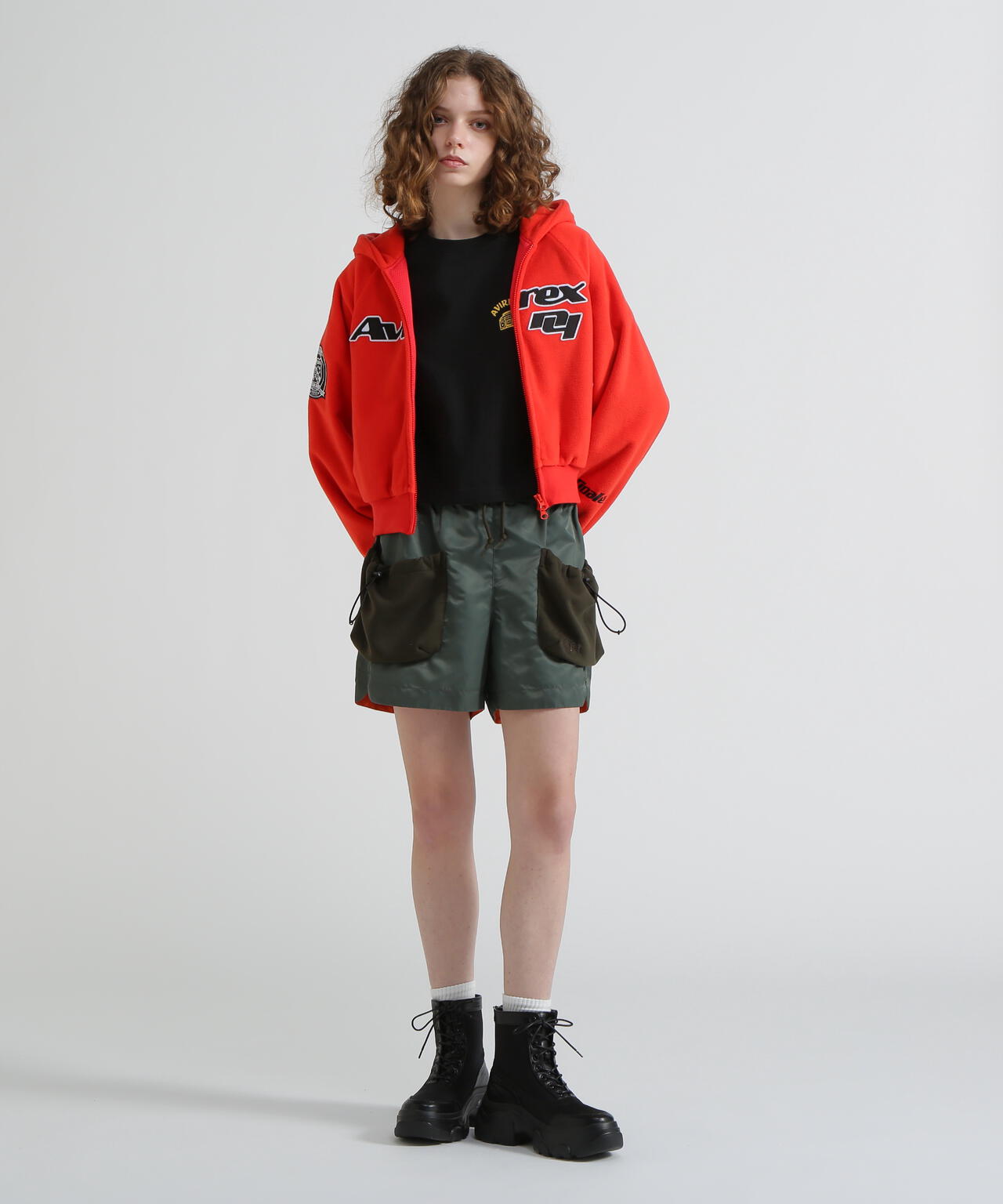 《AVIREX×MOUSSY》FLEECE HOODIE