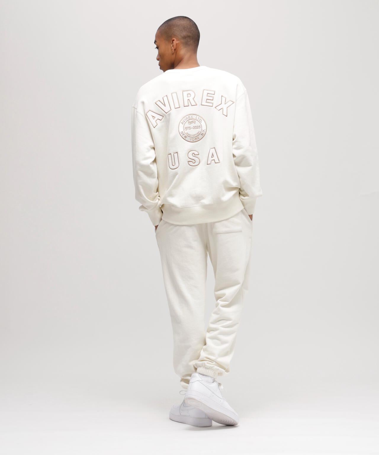 AVIREX 50th VARSITY CREWNECK SWEAT