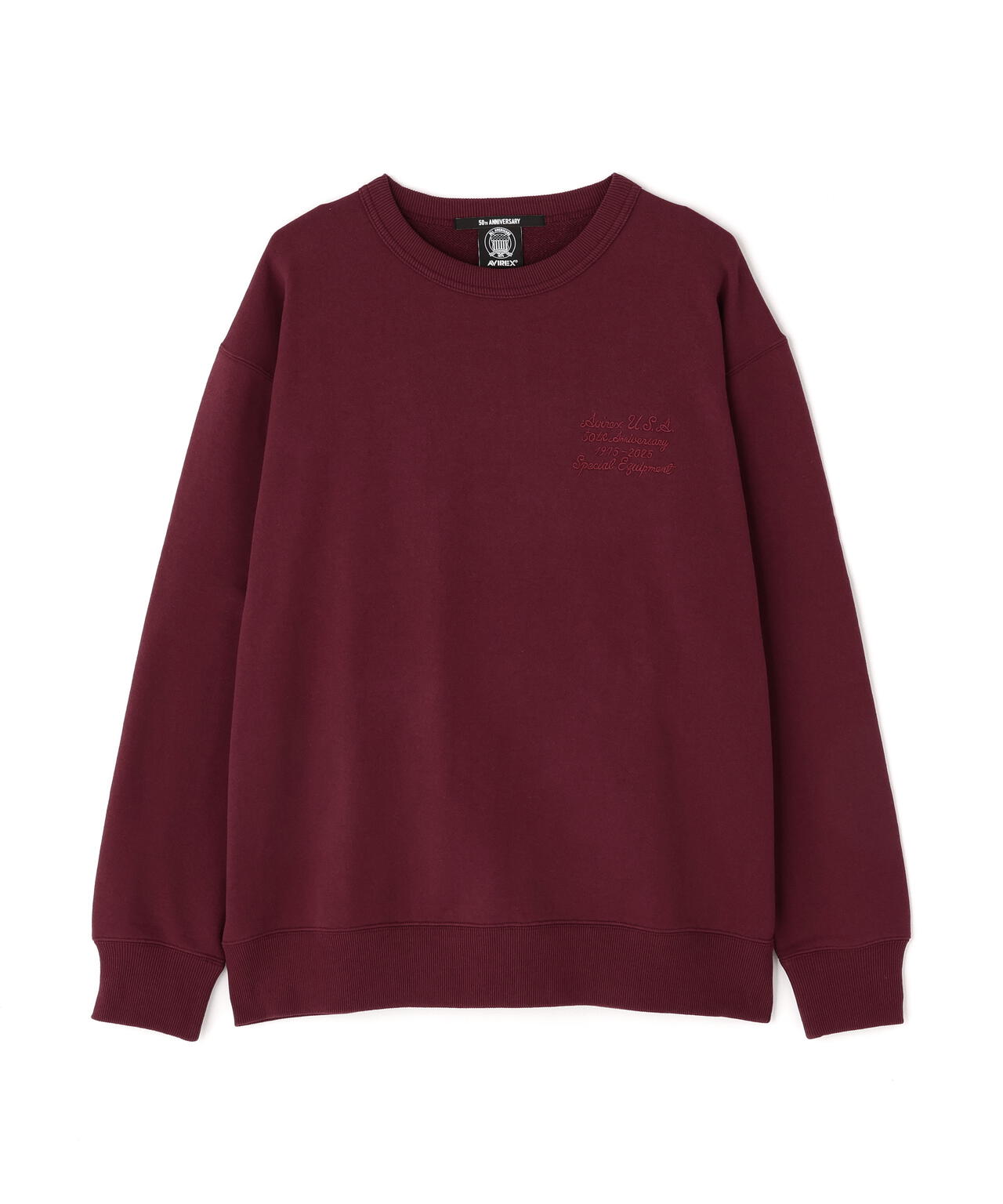 【ゆっきー】 AVIREX 50th VARSITY CREWNECK SWEAT | AVIREX（アヴィレックス