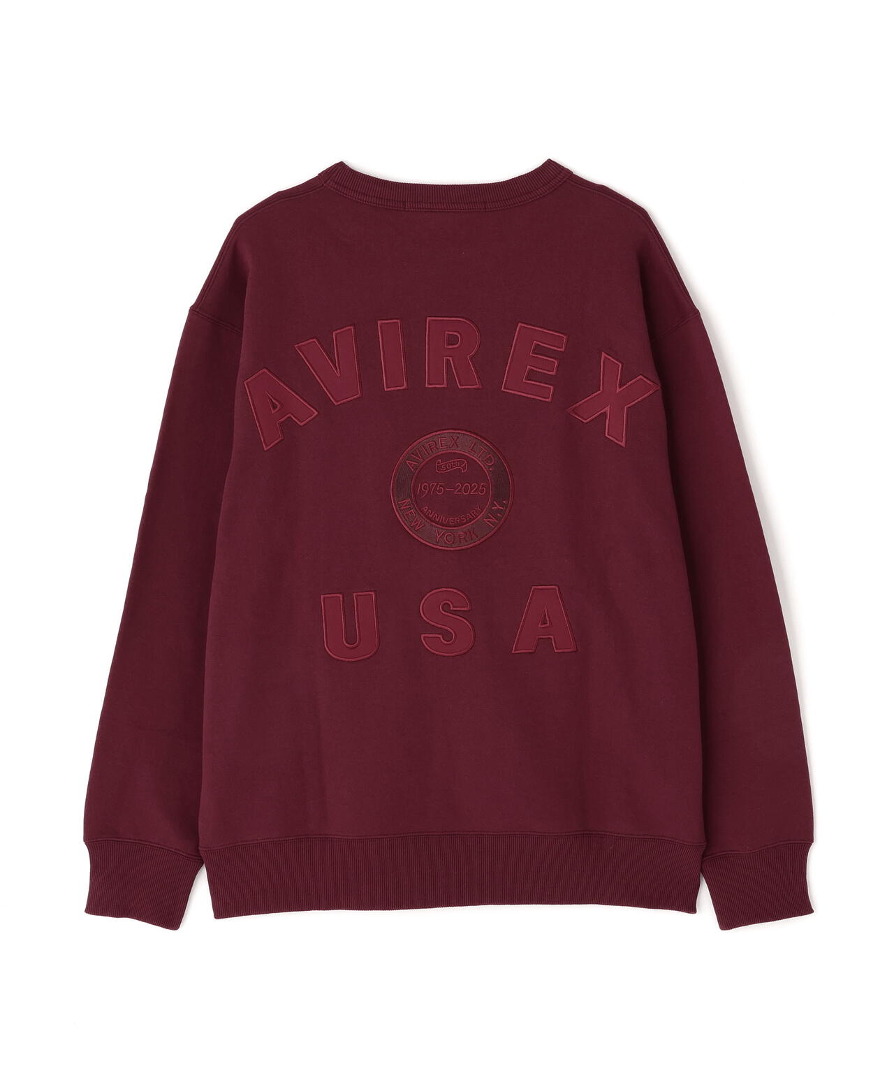 AVIREX 50th VARSITY CREWNECK SWEAT