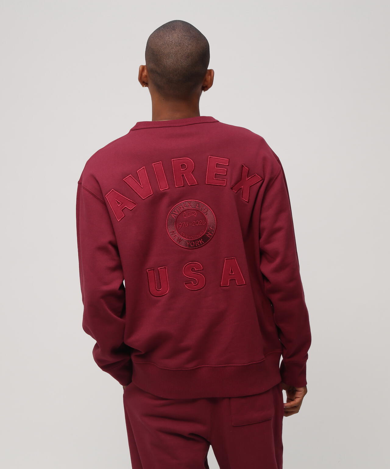 AVIREX 50th VARSITY CREWNECK SWEAT