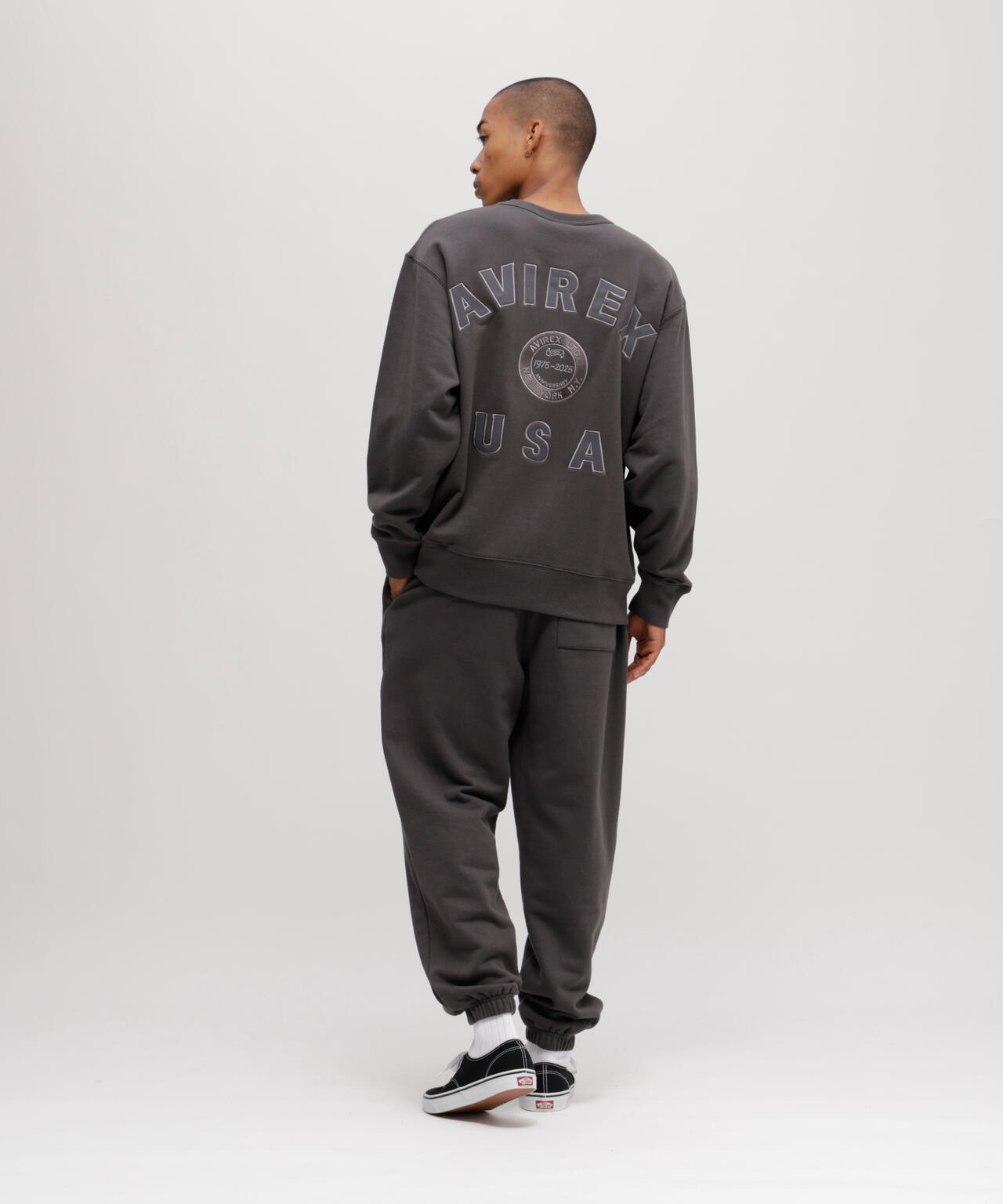 AVIREX 50th VARSITY CREWNECK SWEAT