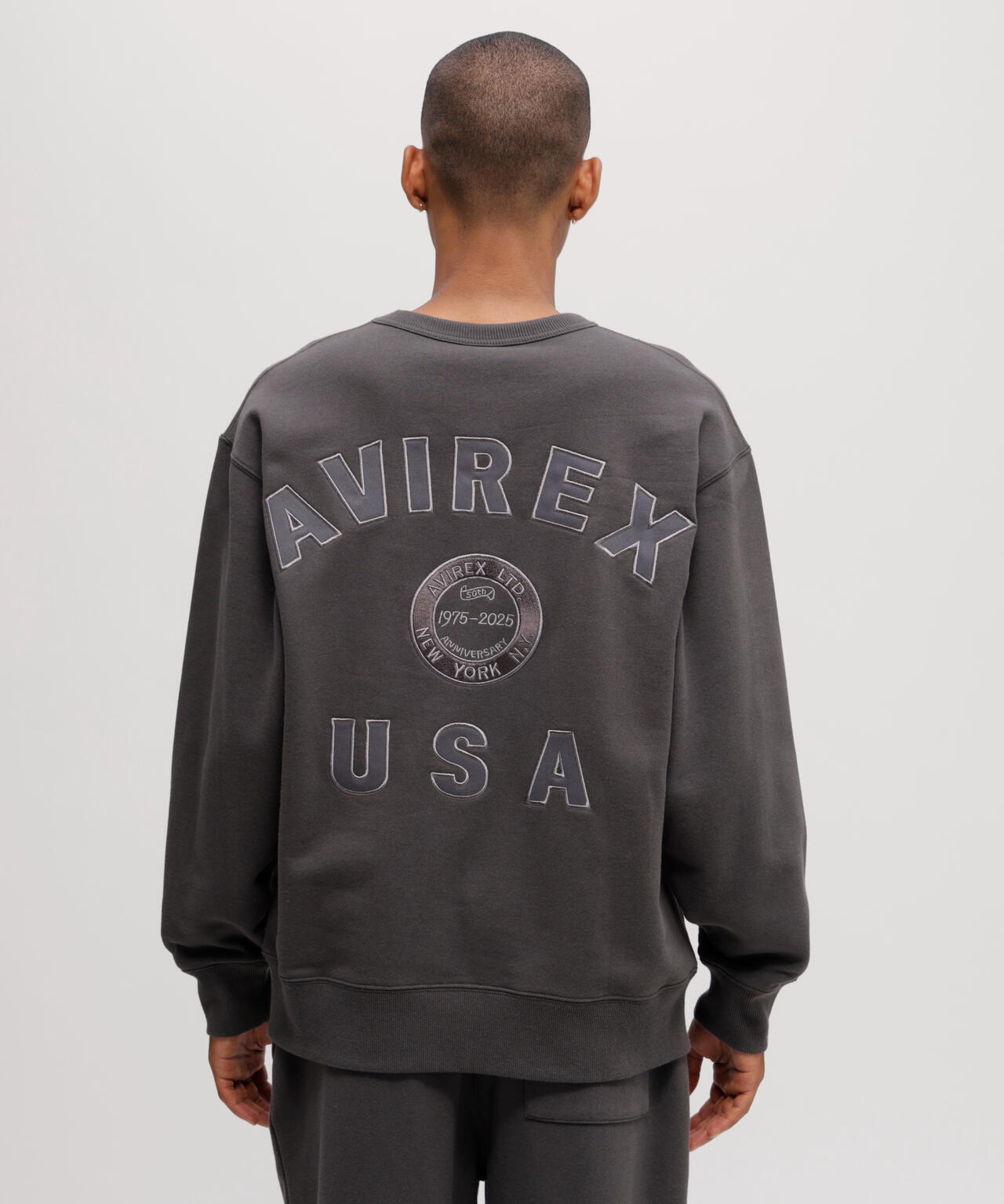 AVIREX 50th VARSITY CREWNECK SWEAT