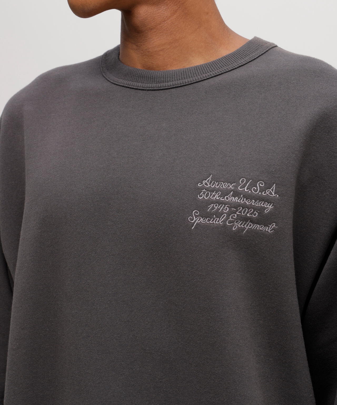 AVIREX 50th VARSITY CREWNECK SWEAT