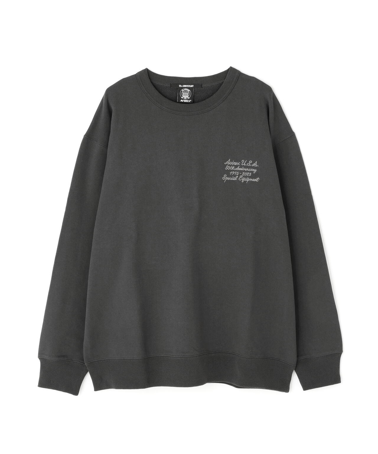 AVIREX 50th VARSITY CREWNECK SWEAT