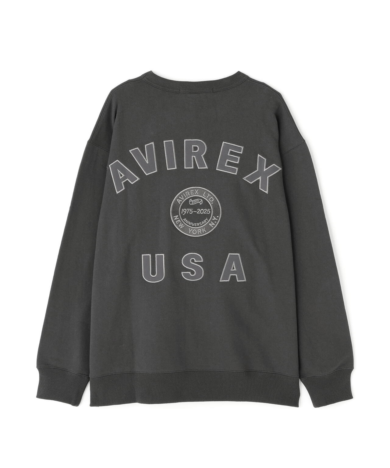 AVIREX 50th VARSITY CREWNECK SWEAT