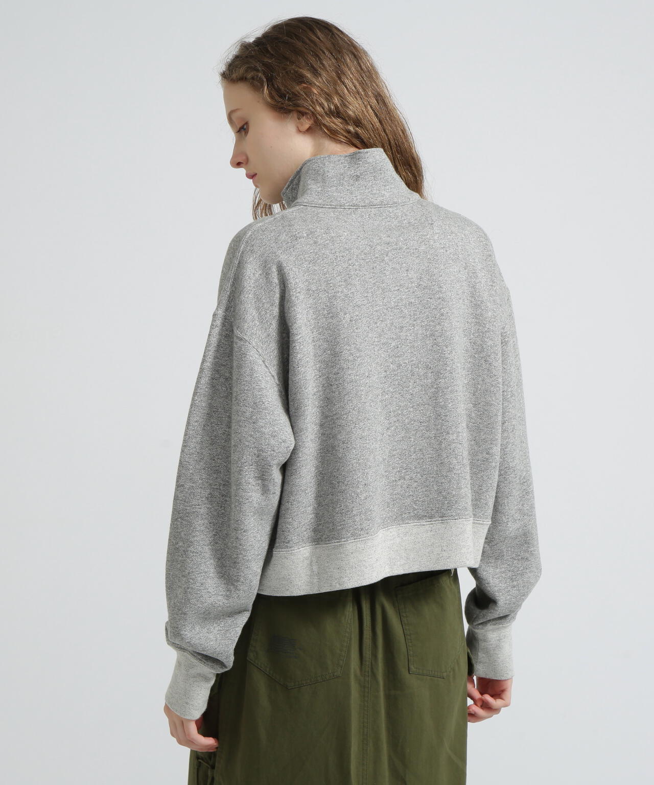 《WOMAN》HALF BUTTON VINTAGE SWEAT