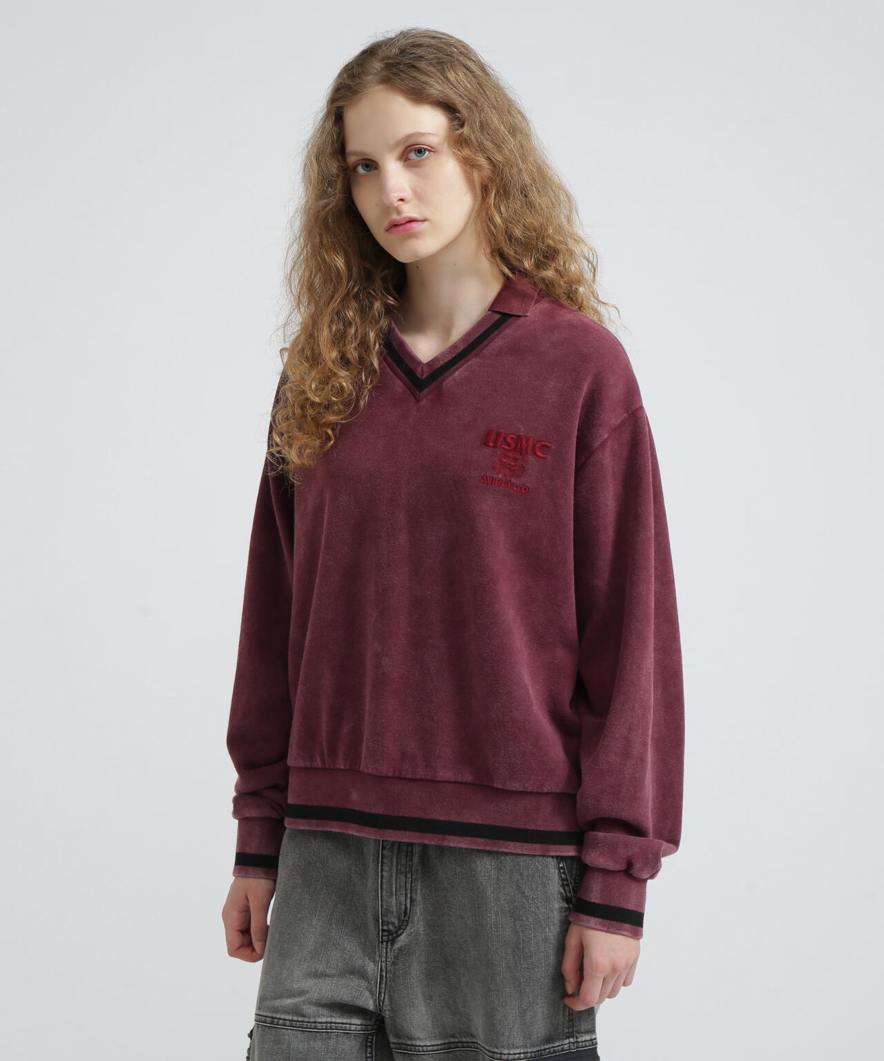 WOMAN》DEVIL DOG GARMENT DYE SWEAT/デビルドッグガーメント