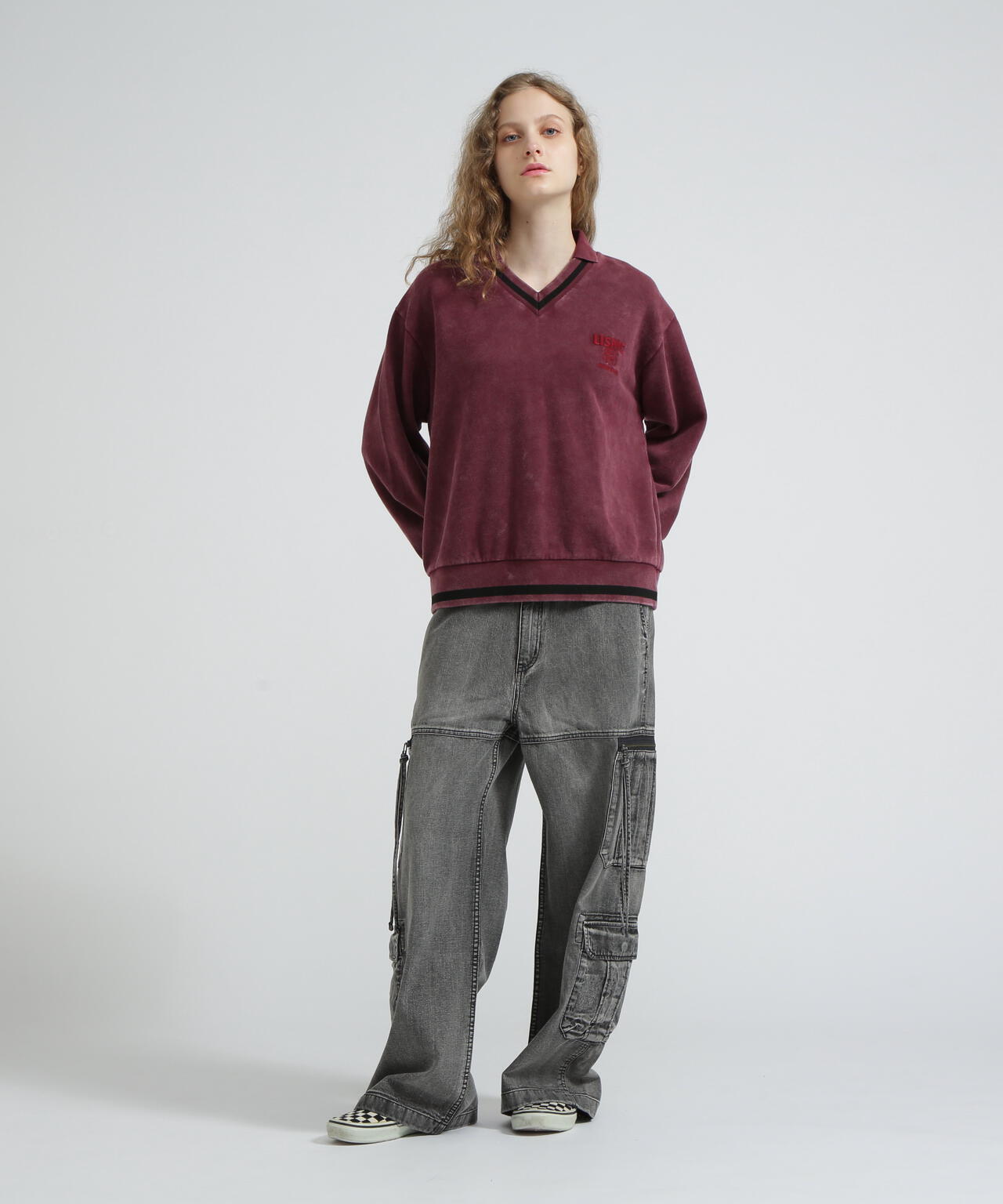 《WOMAN》DEVIL DOG GARMENT DYE SWEAT/デビルドッグガーメントスウェット