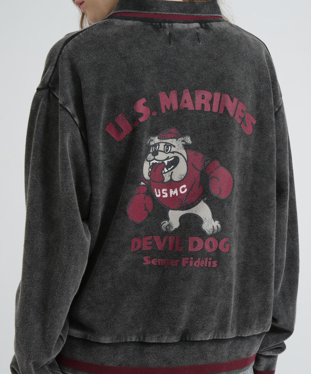 《WOMAN》DEVIL DOG GARMENT DYE SWEAT/デビルドッグガーメントスウェット