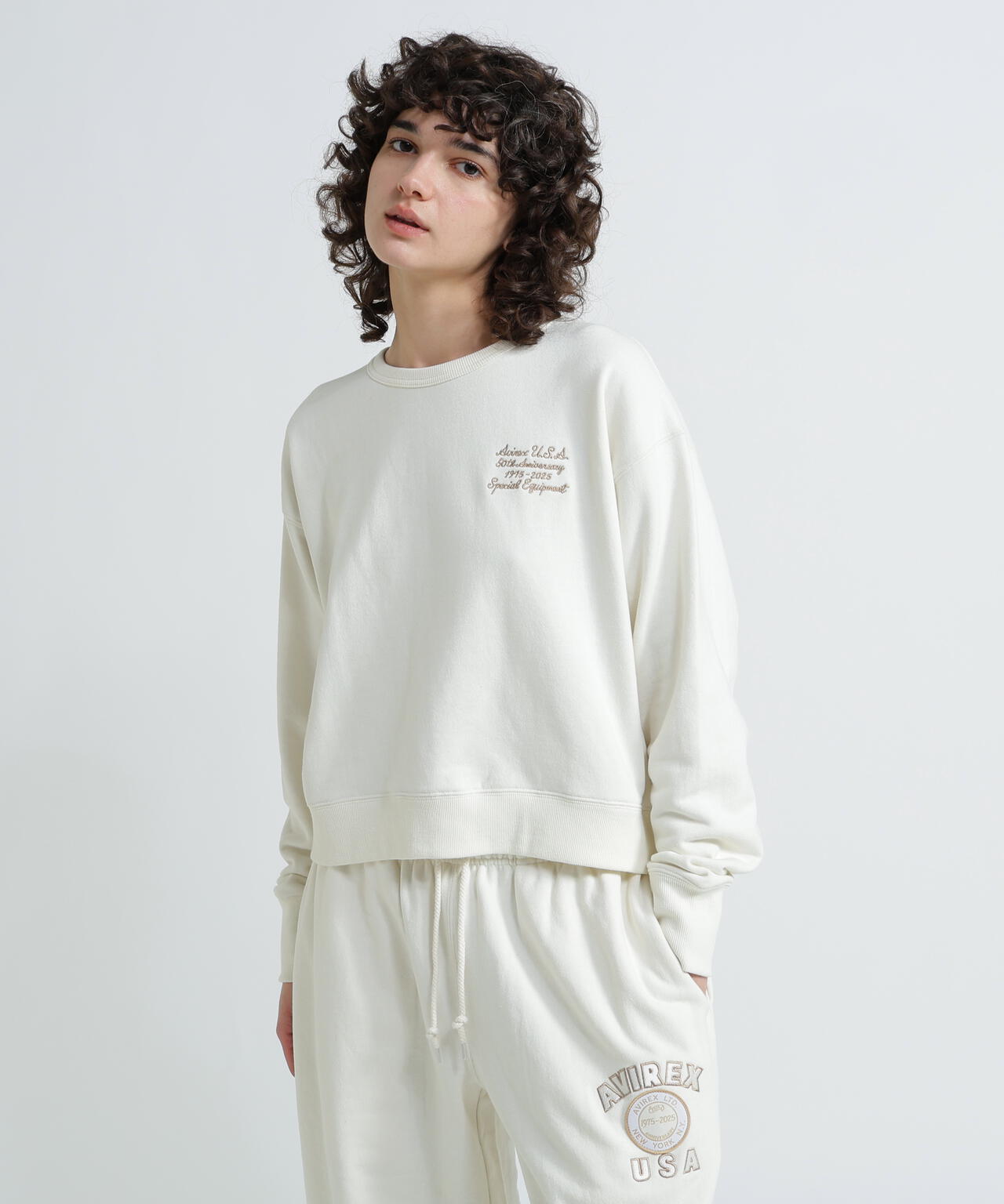WOMAN》AVIREX 50th VARSITY CREW SWAET/バーシティークルーネック