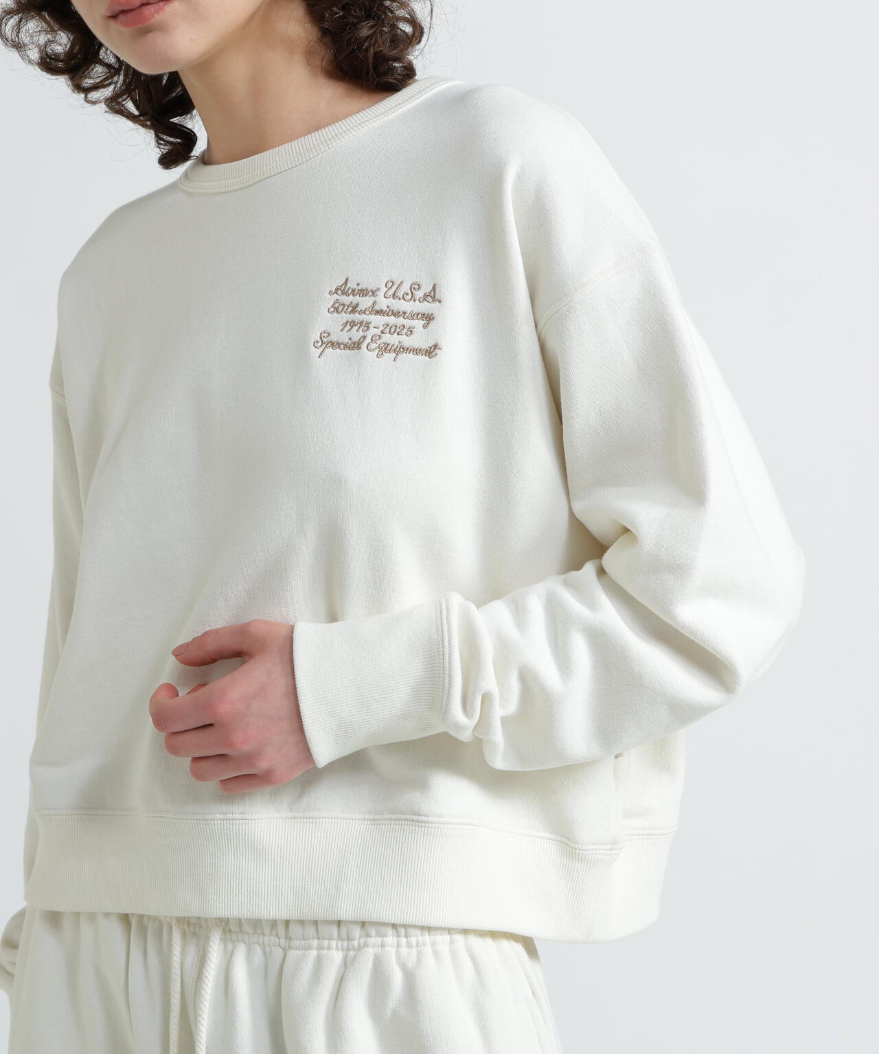 WOMAN》AVIREX 50th VARSITY CREW SWAET/バーシティークルーネック