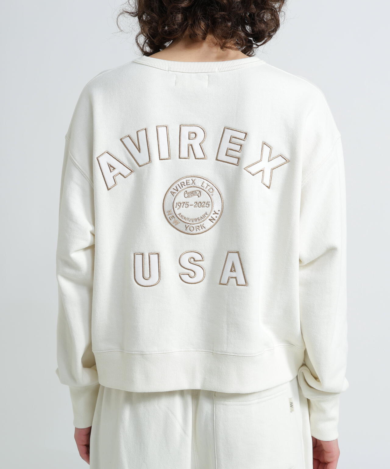 WOMAN》AVIREX 50th VARSITY CREW SWAET/バーシティークルー
