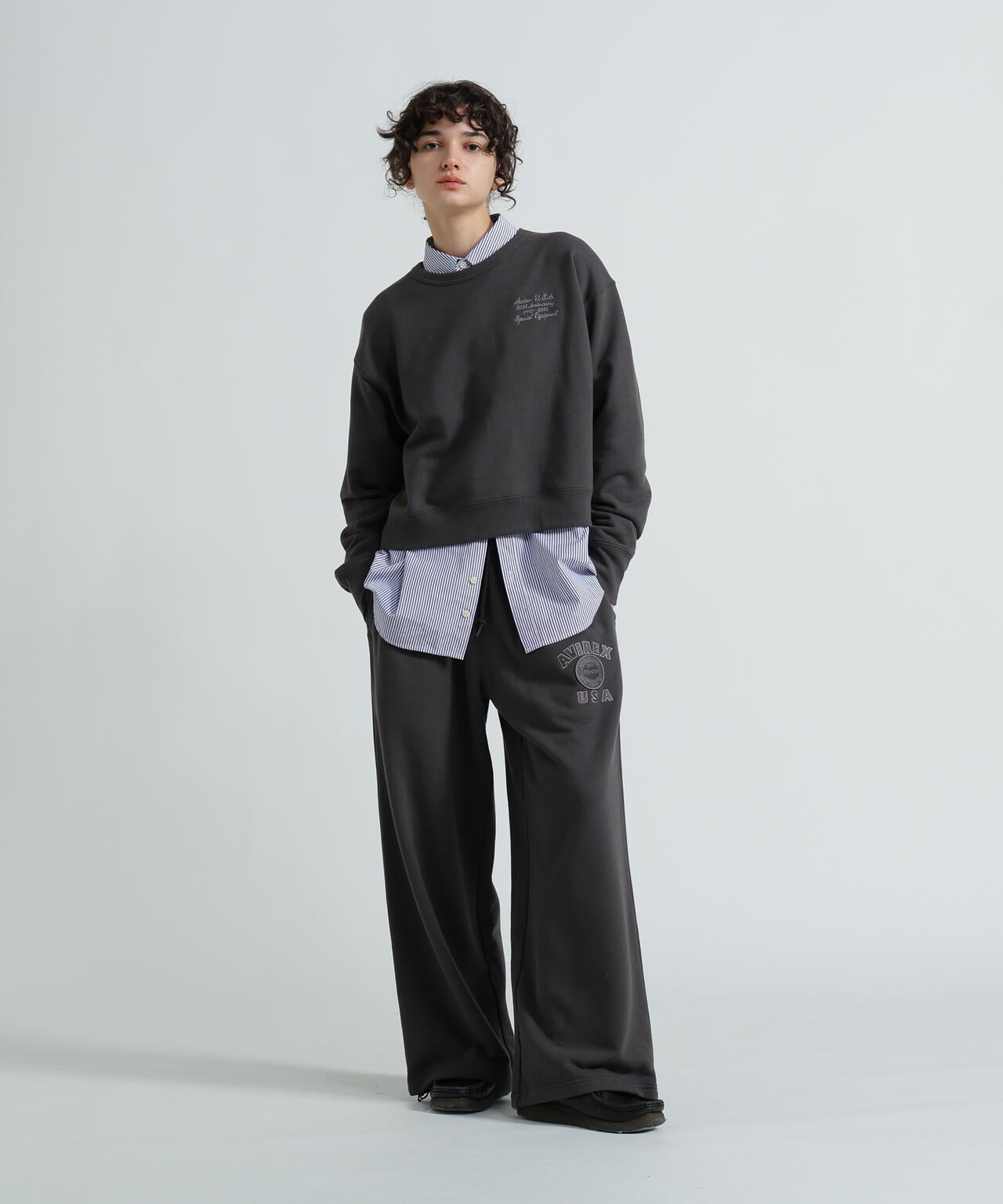 WOMAN》AVIREX 50th VARSITY CREW SWAET/バーシティークルー