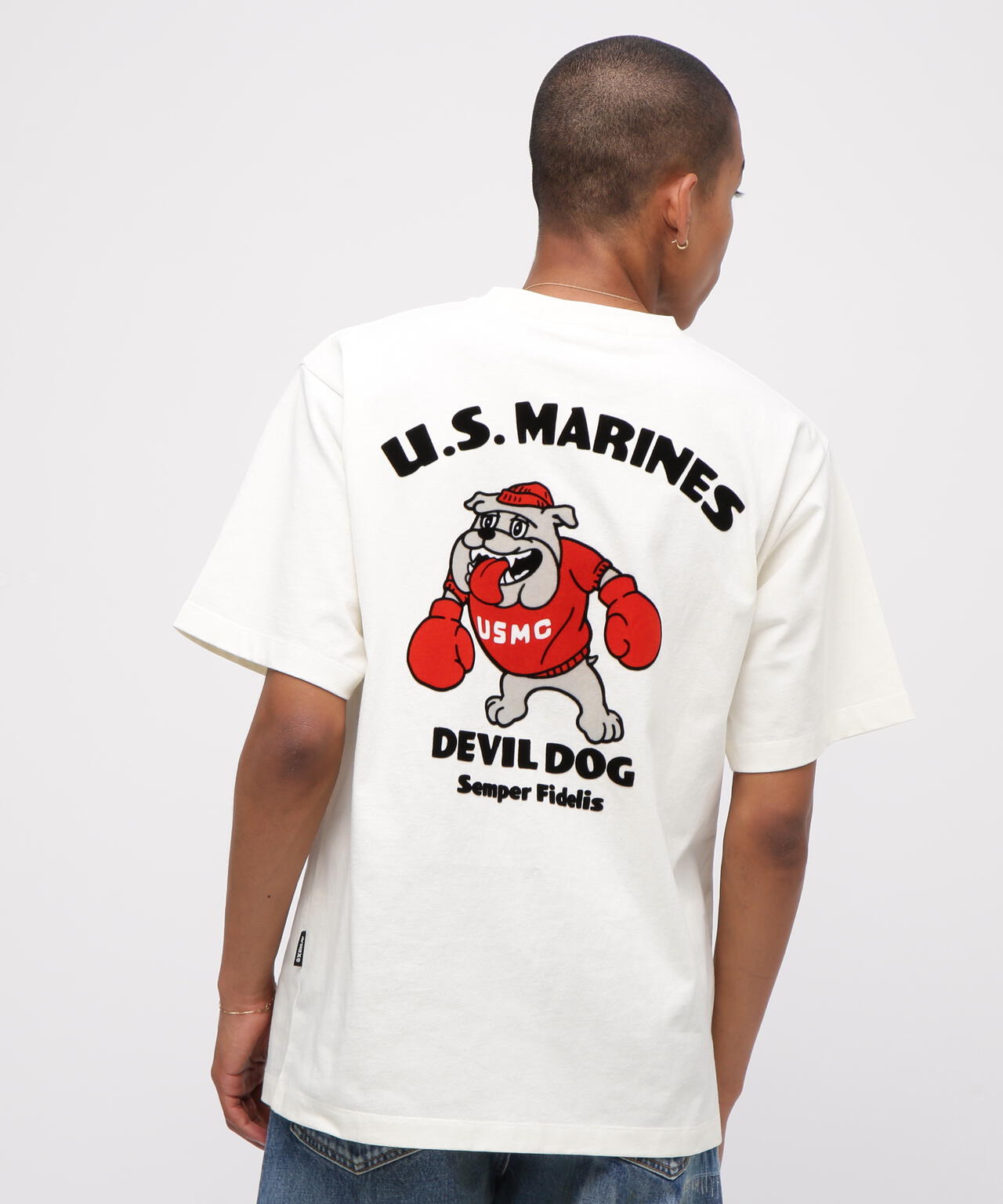 USMC BULLDOG T-SHIRT / ブルドック 半袖Tシャツ | AVIREX