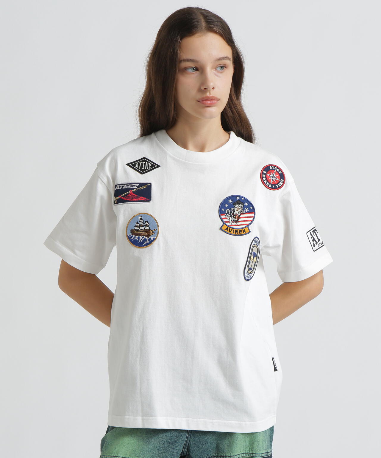 ATEEZ Tシャツ AVIREX × ATEEZ / WAPPEN T-SHIRT ”ATINY” | AVIREX（アヴィレックス
