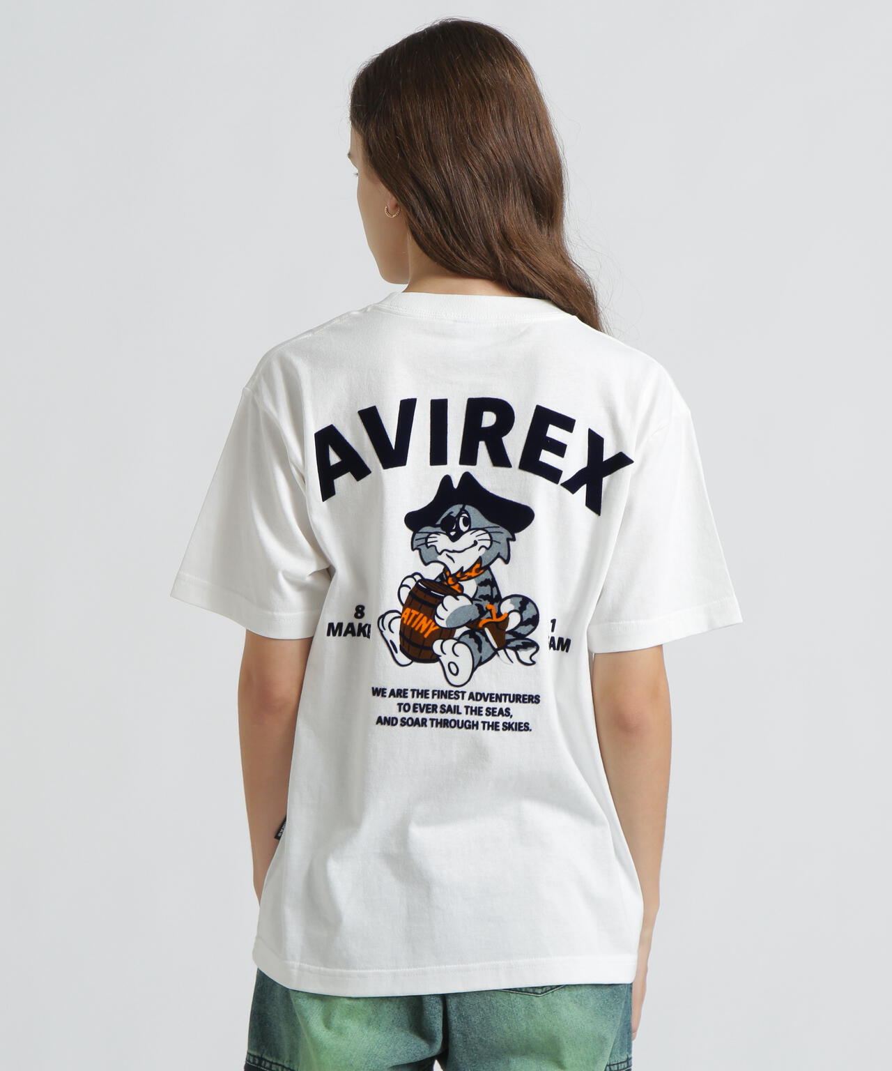 AVIREX × ATEEZ / FLOCKY PRINT T-SHIRT ”TOMCAT”