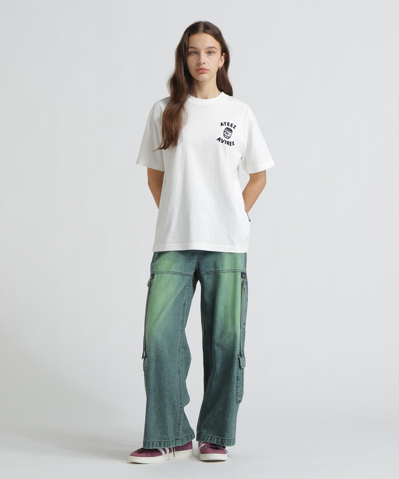 AVIREX × ATEEZ / FLOCKY PRINT T-SHIRT ”TOMCAT” | AVIREX