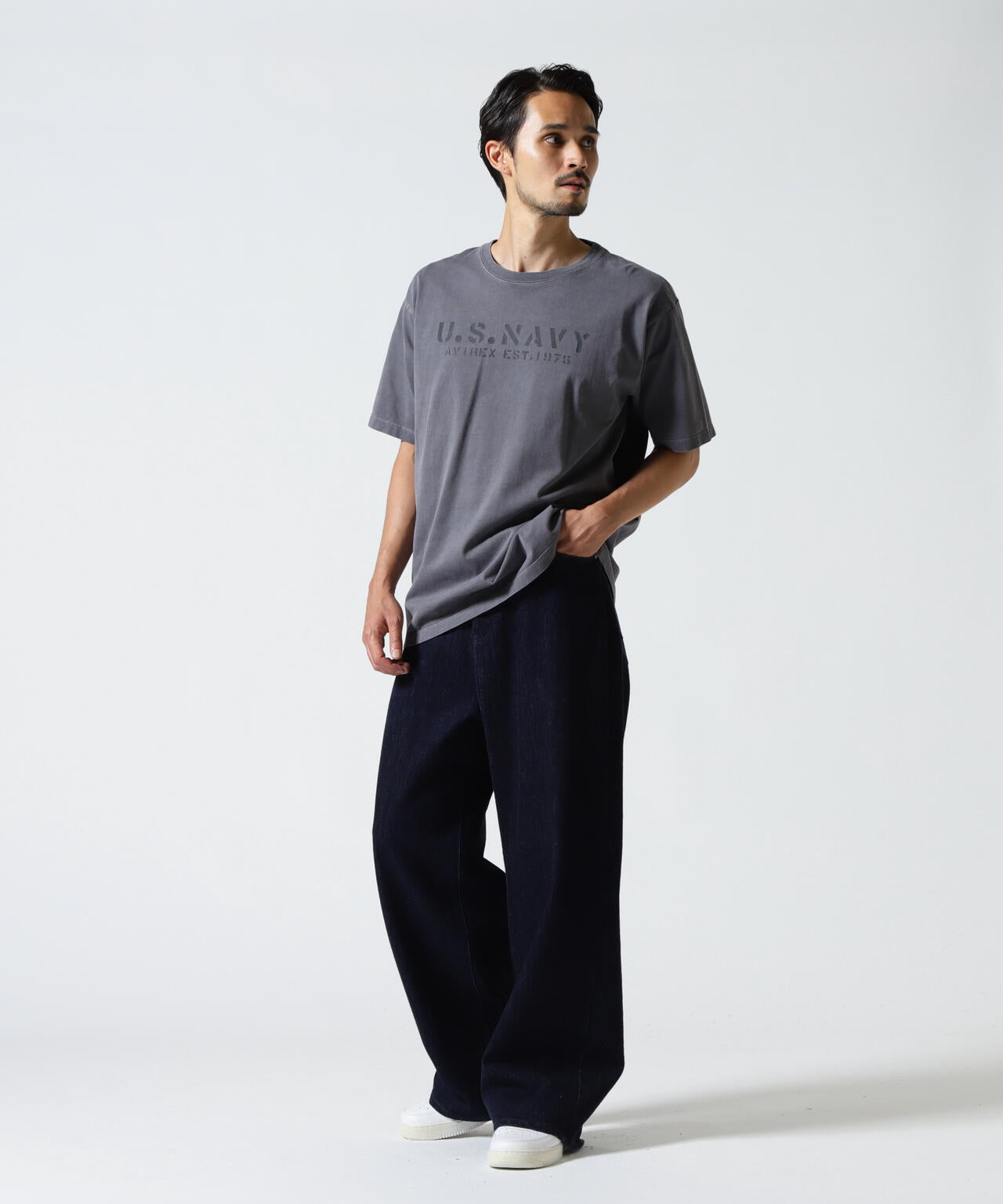 直営店限定》FADE WASH TOP GUN T-SHIRT | AVIREX（アヴィレックス