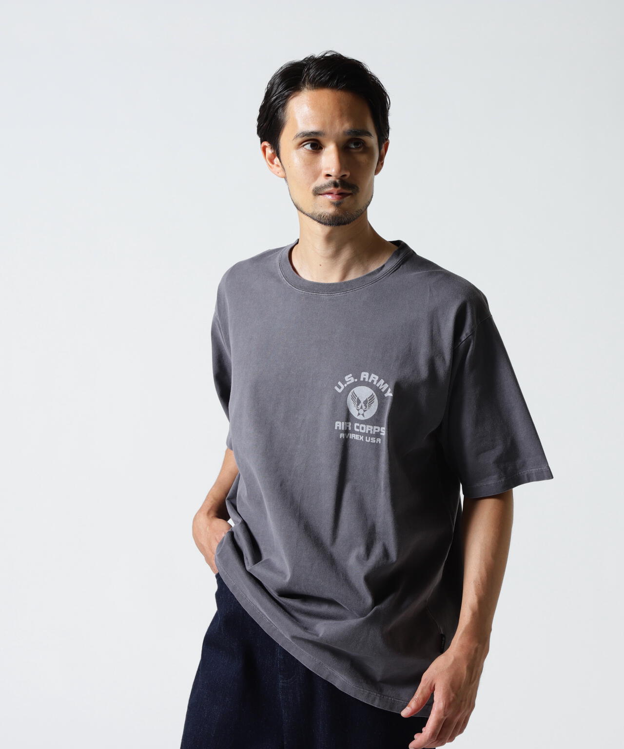 直営店限定》FADE WASH AIR CORPS T-SHIRT | AVIREX（アヴィレックス