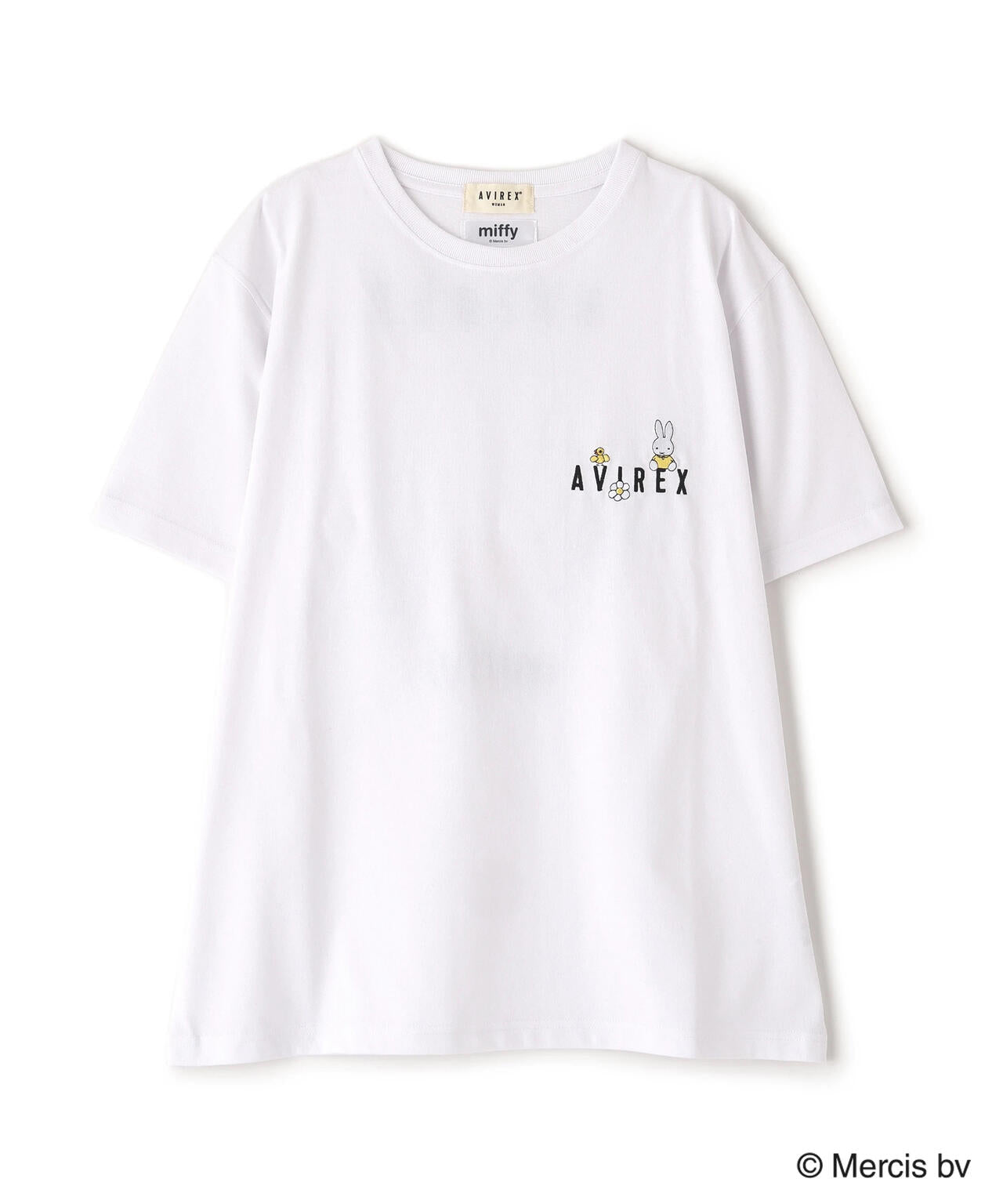 《AVIREX×miffy》WEB限定 EMBROIDERY T-SHIRT/アヴィレックス×ミッフィー 刺繍Tシャツ