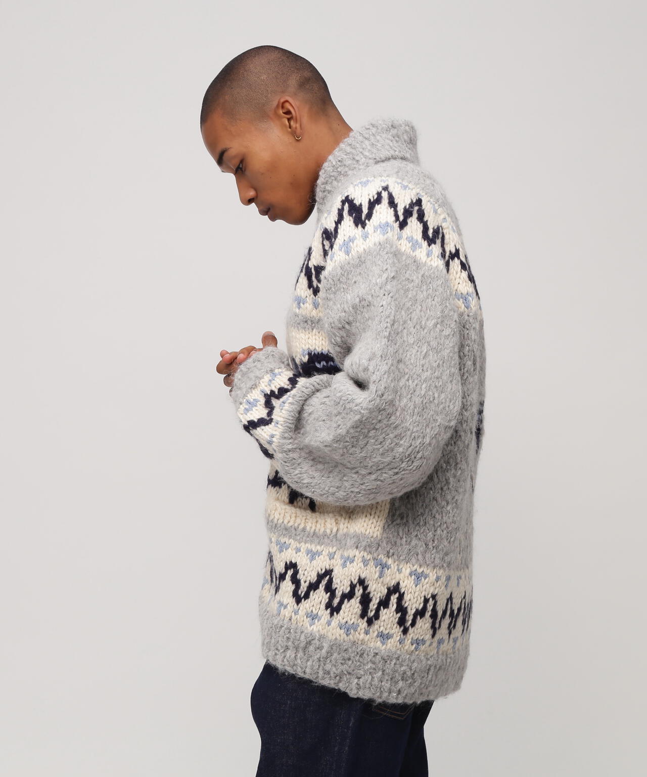 HAND MADE ALPACA COWCHIN ”ICON OF FLYINGS” | AVIREX